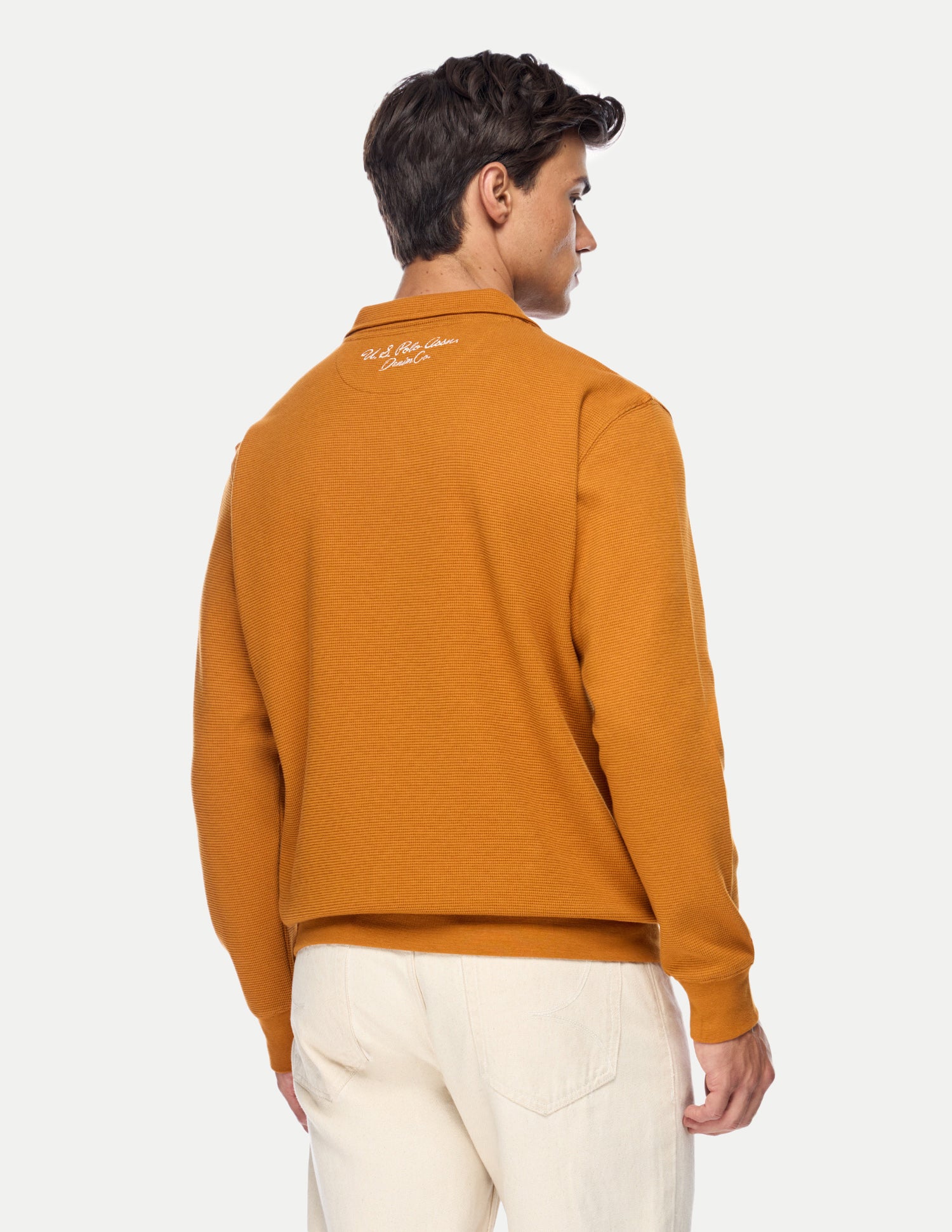 Solid Relaxed Fit Sweatshirt Orange - U.S. Polo Assn. India | Large