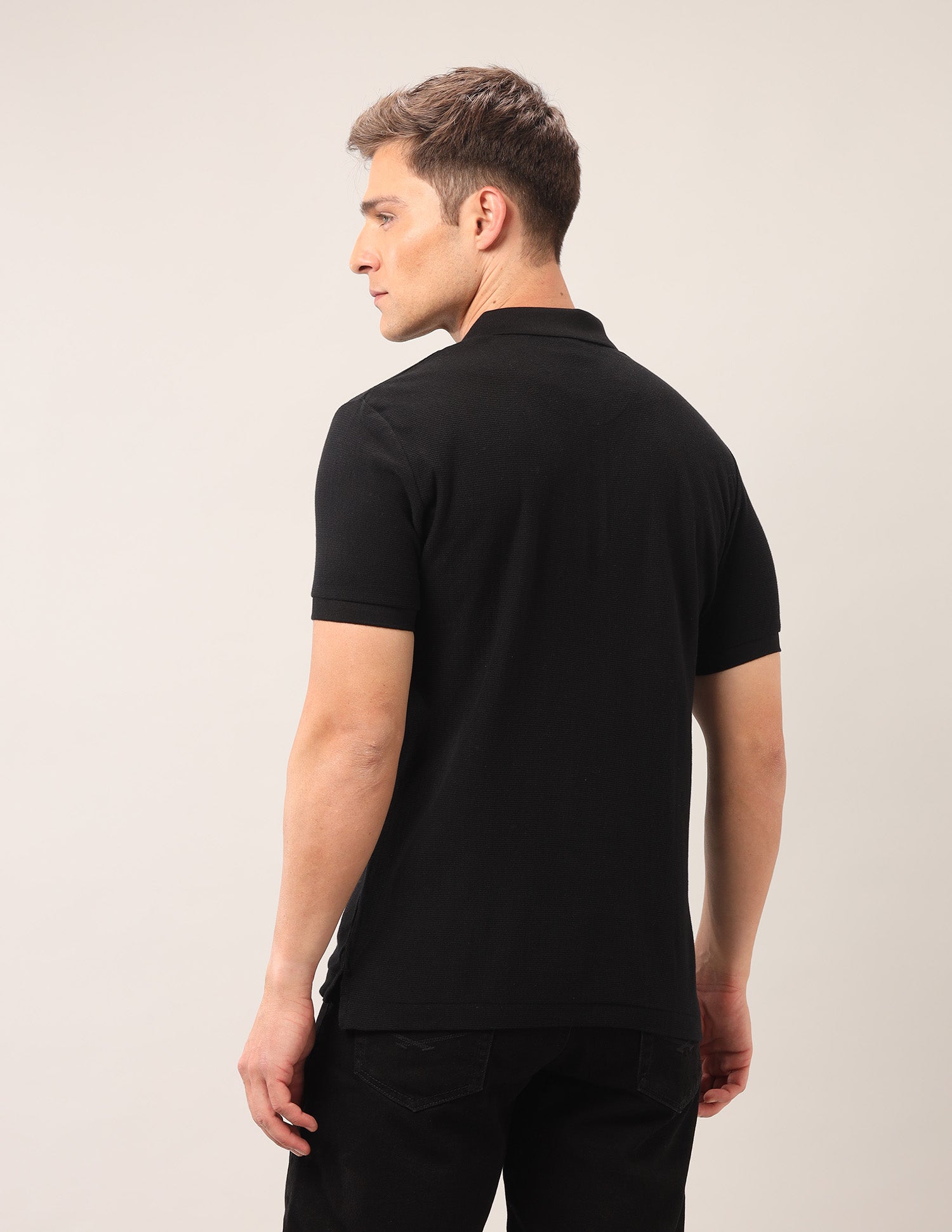Muscle Fit Outdoor Polo Shirt Black - U.S. Polo Assn. India | Large