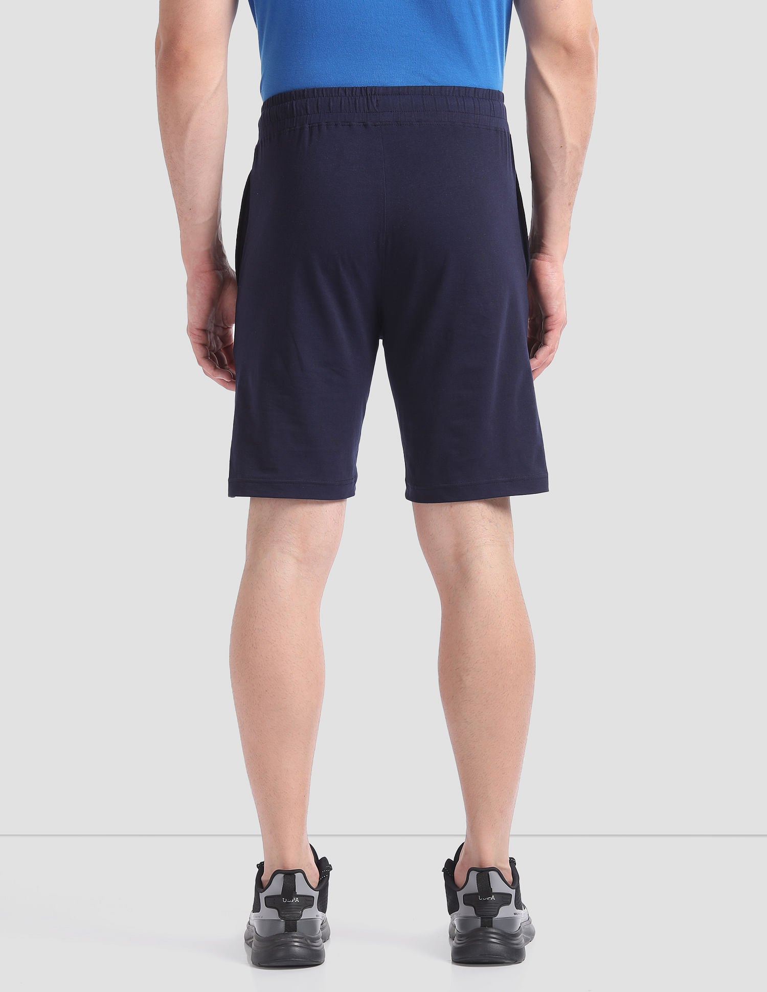 Cotton Stretch OES01 Lounge Shorts - Pack Of 1 Navy - U.S. POLO ASSN. | Large