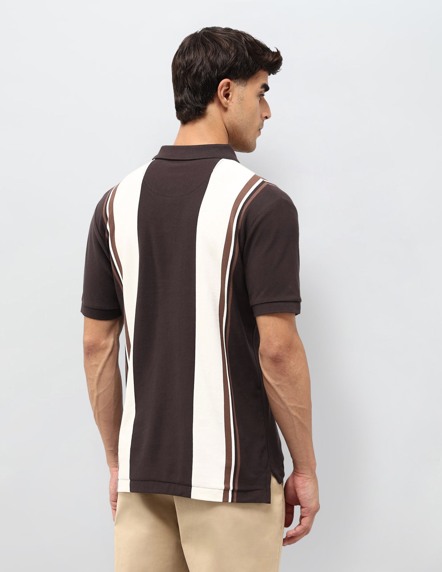 Colorblocked Regular Fit Polo Shirt Dark Brown - U.S. POLO ASSN. | Large