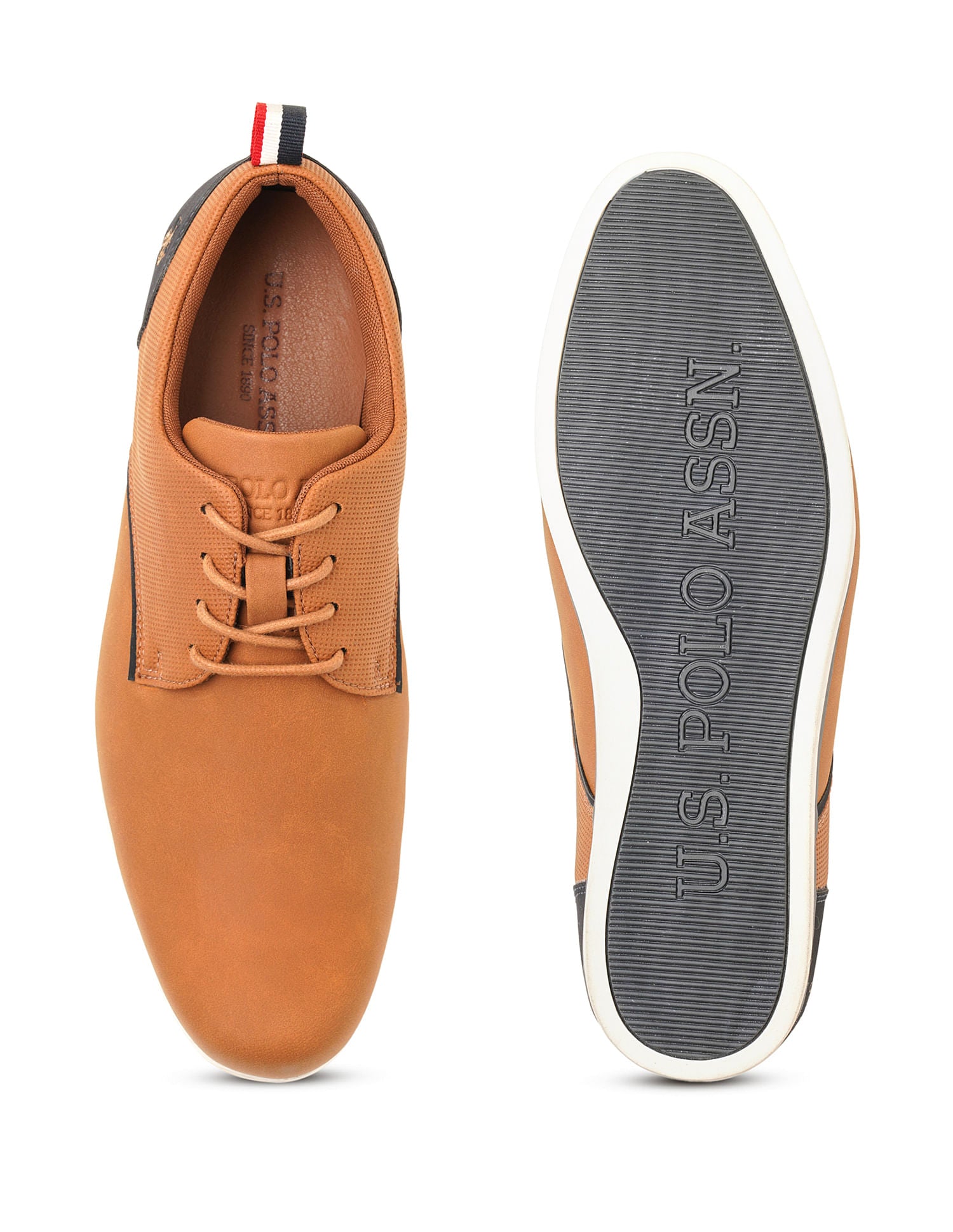 Men Darryl 2.0 Tan Work Casuals Lace Up Shoes Tan - U.S. POLO ASSN. | Large