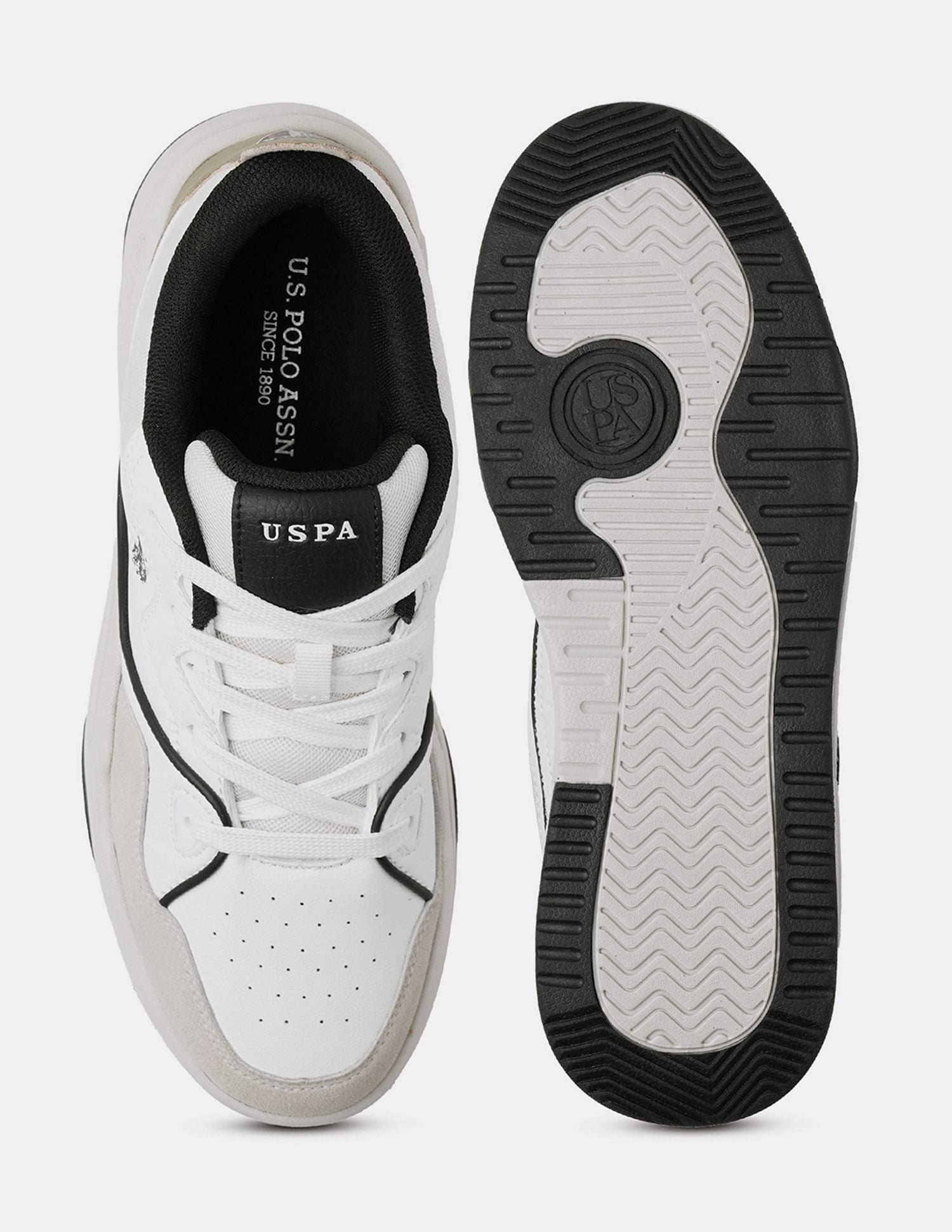 Men Odore Colour Blocked Sneakers Off White - U.S. POLO ASSN. | Large