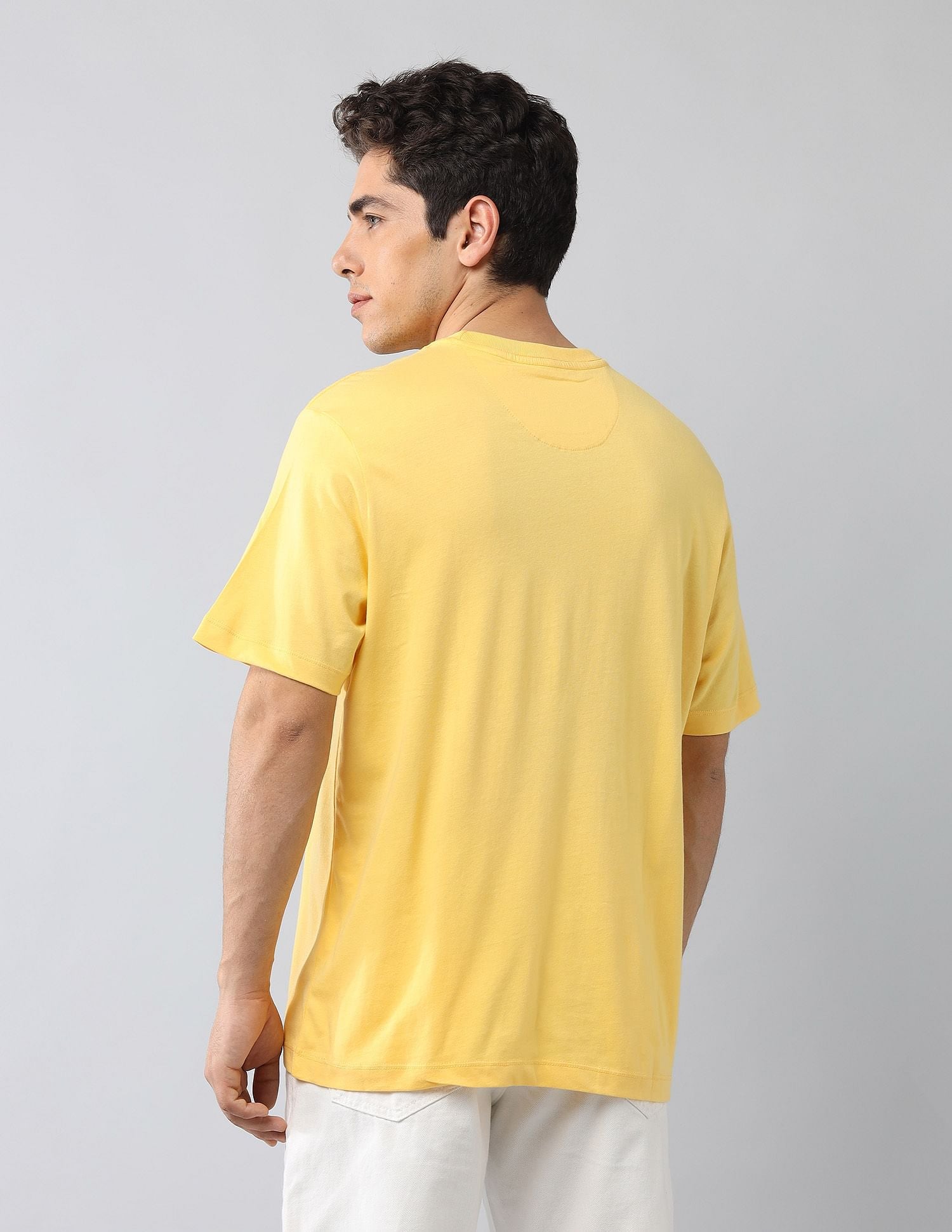 Muscle Fit Brand Printed T-Shirt Yellow - U.S. Polo Assn. India | Large