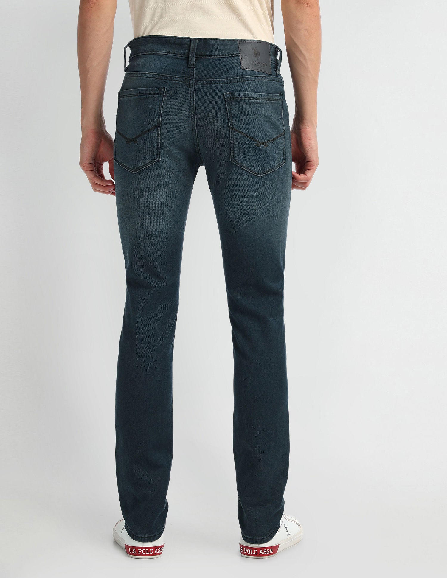Regallo Skinny Fit Blue Jeans Blue - U.S. Polo Assn. India | Large