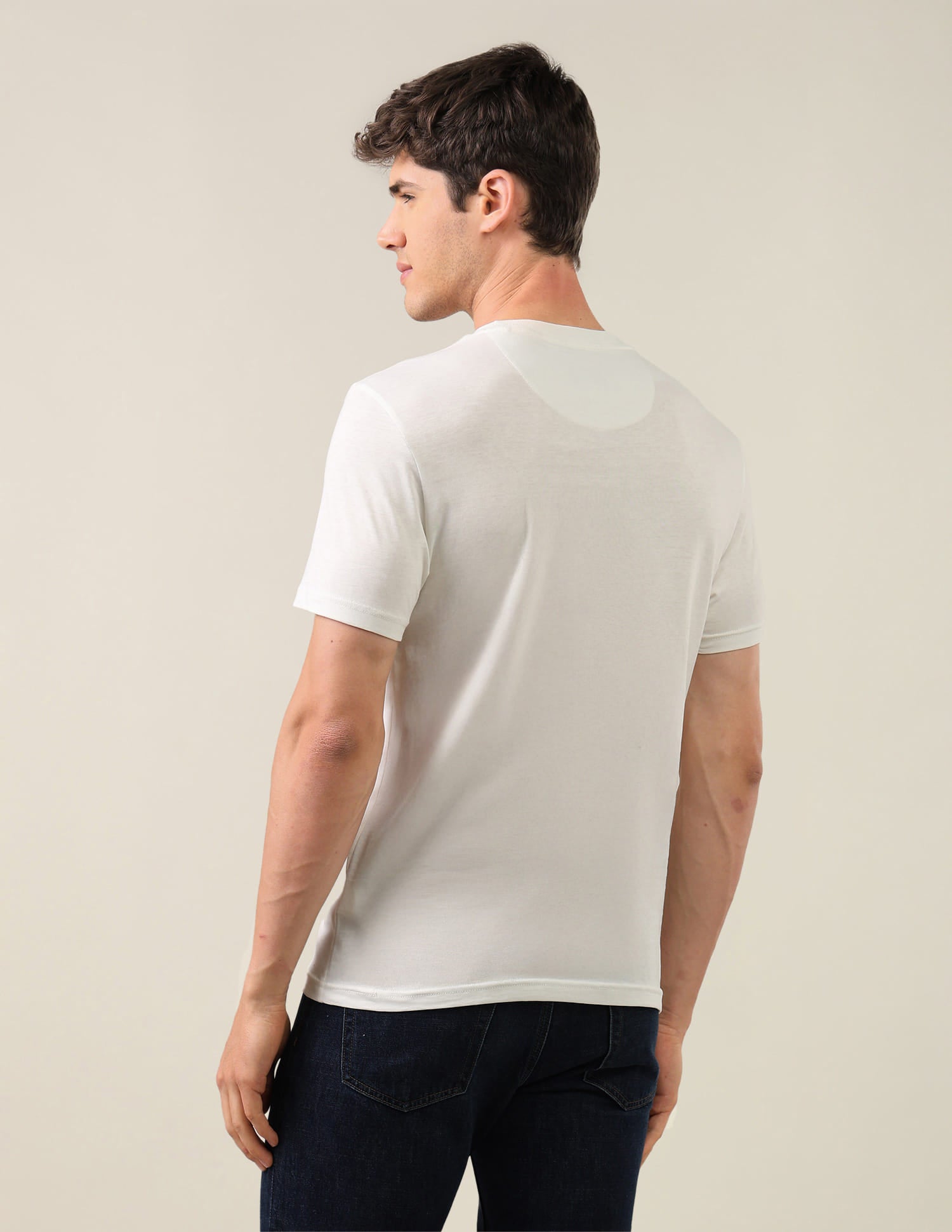 Brand Printed Regular Fit T-Shirt White - U.S. Polo Assn. India | Large