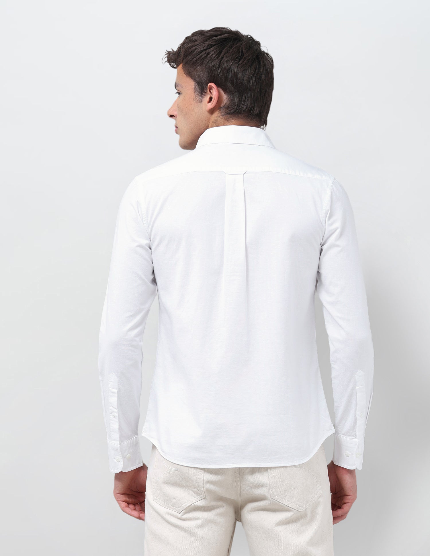 Tailored Fit Oxford Shirt White - U.S. Polo Assn. India | Large