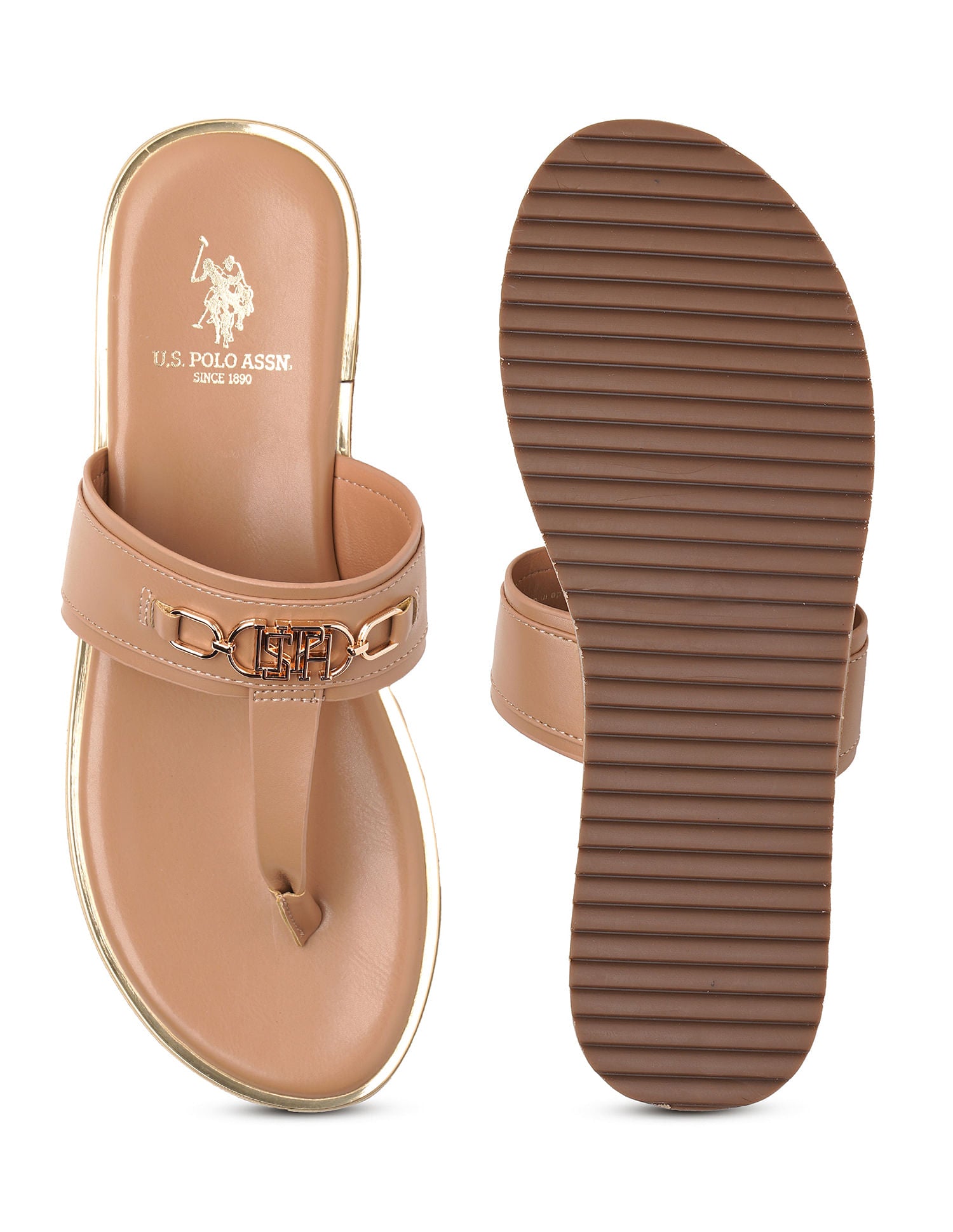 Comfort EVA Flat Matilde Sandals Tan - U.S. POLO ASSN. | Large