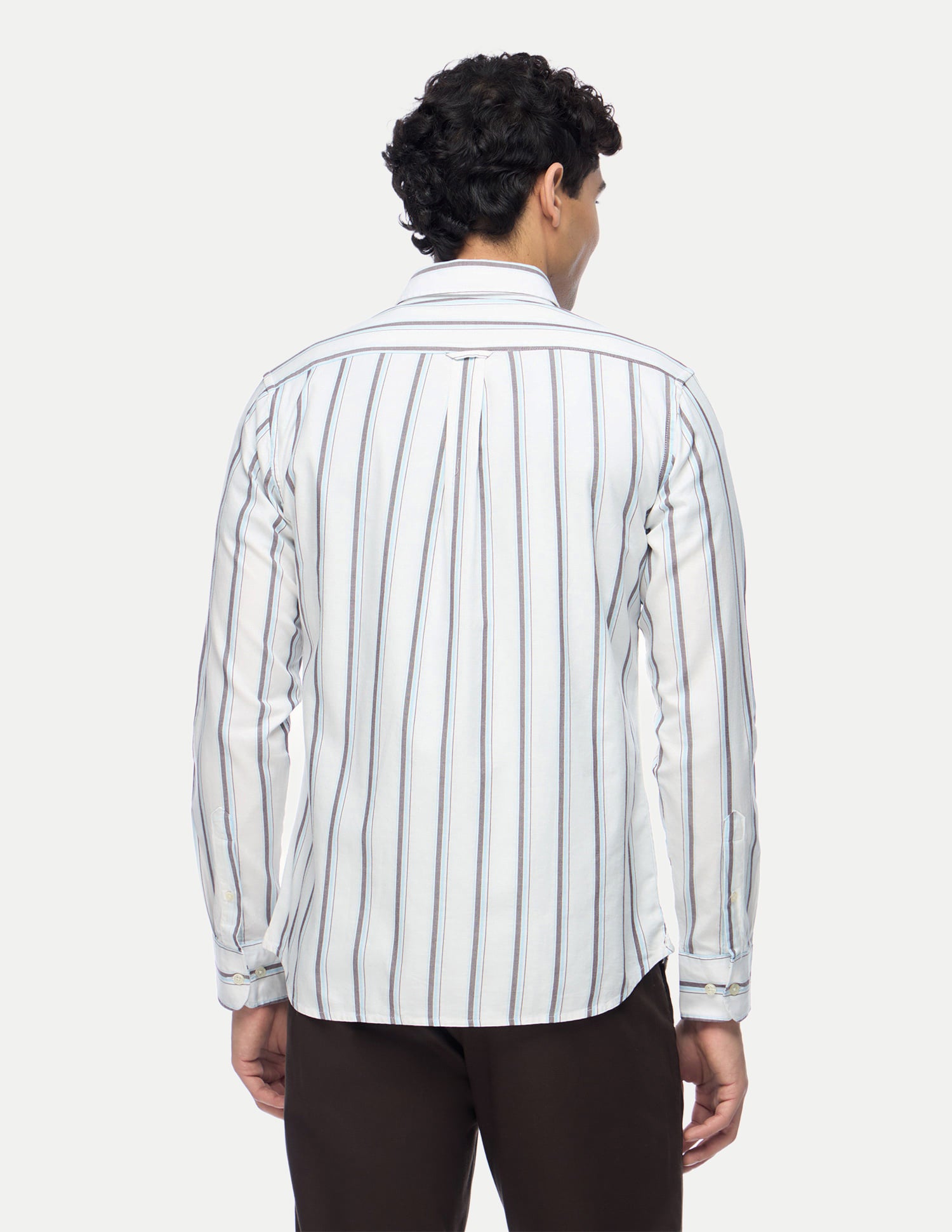Tailored Vertical Stripes Shirt White - U.S. Polo Assn. India | Large
