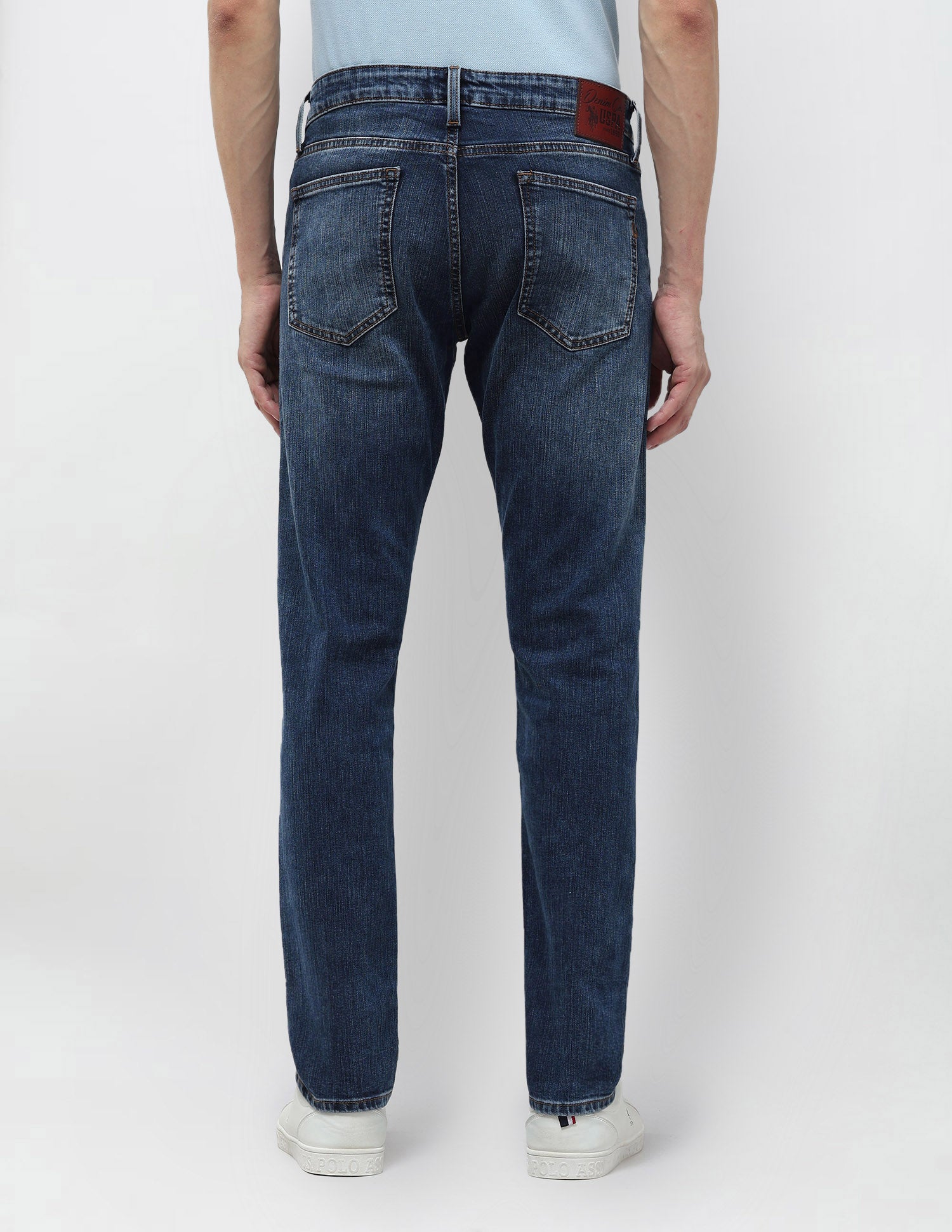 Brandon Slim-Tapered Fit Blue Jeans Dark Wash - U.S. POLO ASSN. | Large