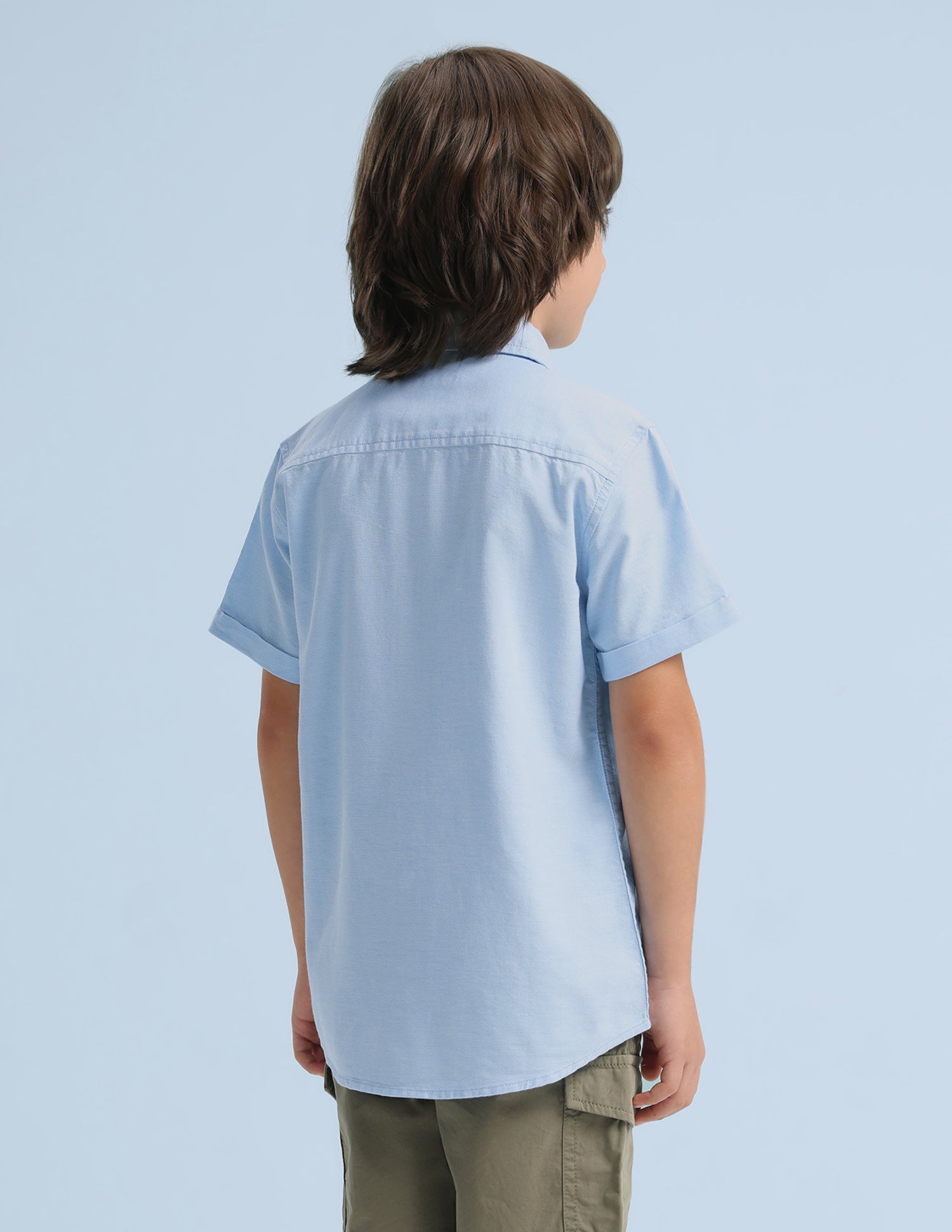 Solid Oxford Shirt Blue - U.S. Polo Assn. India | Large