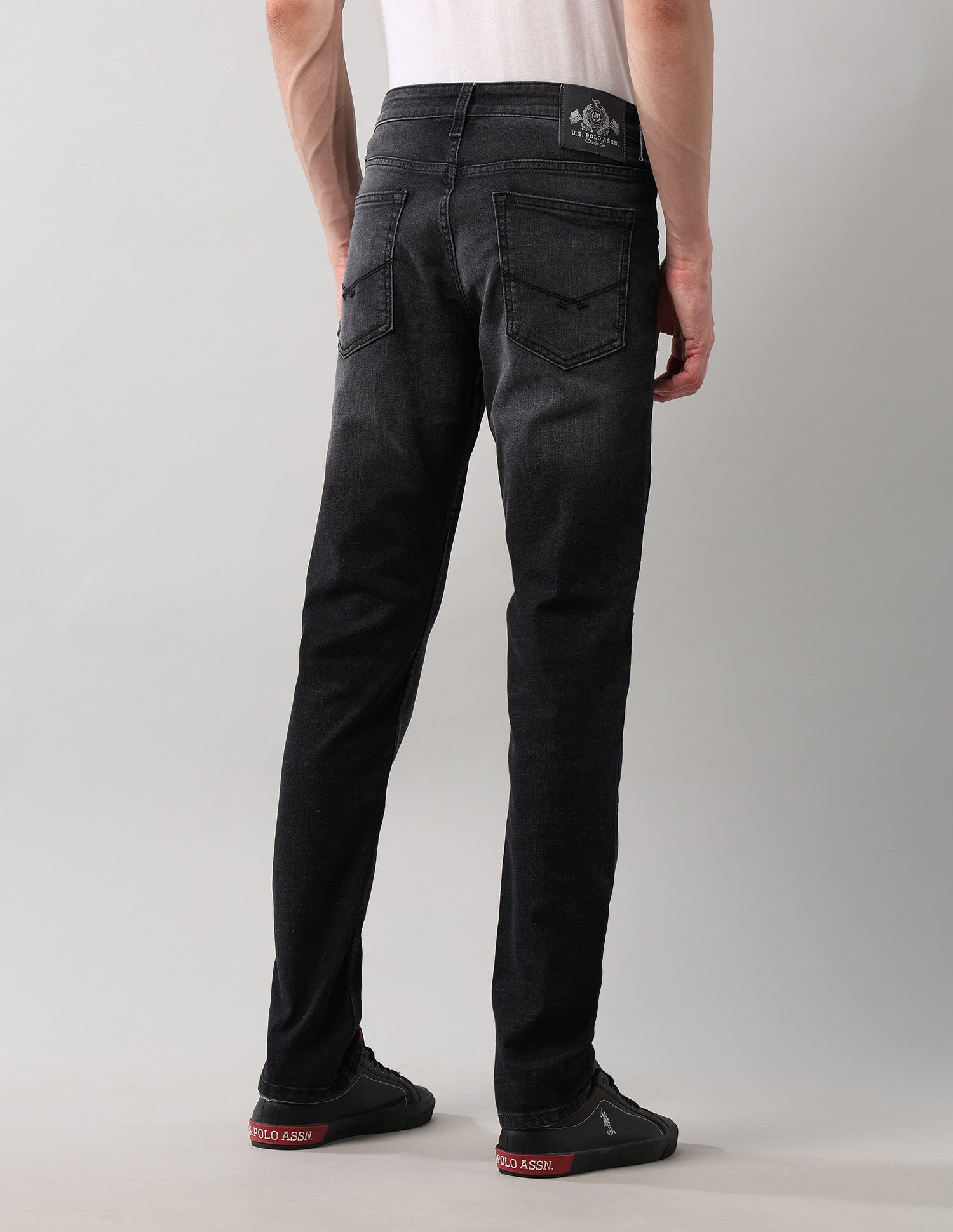 Brandon Slim Tapered Fit Black Jeans Black - U.S. POLO ASSN. | Large