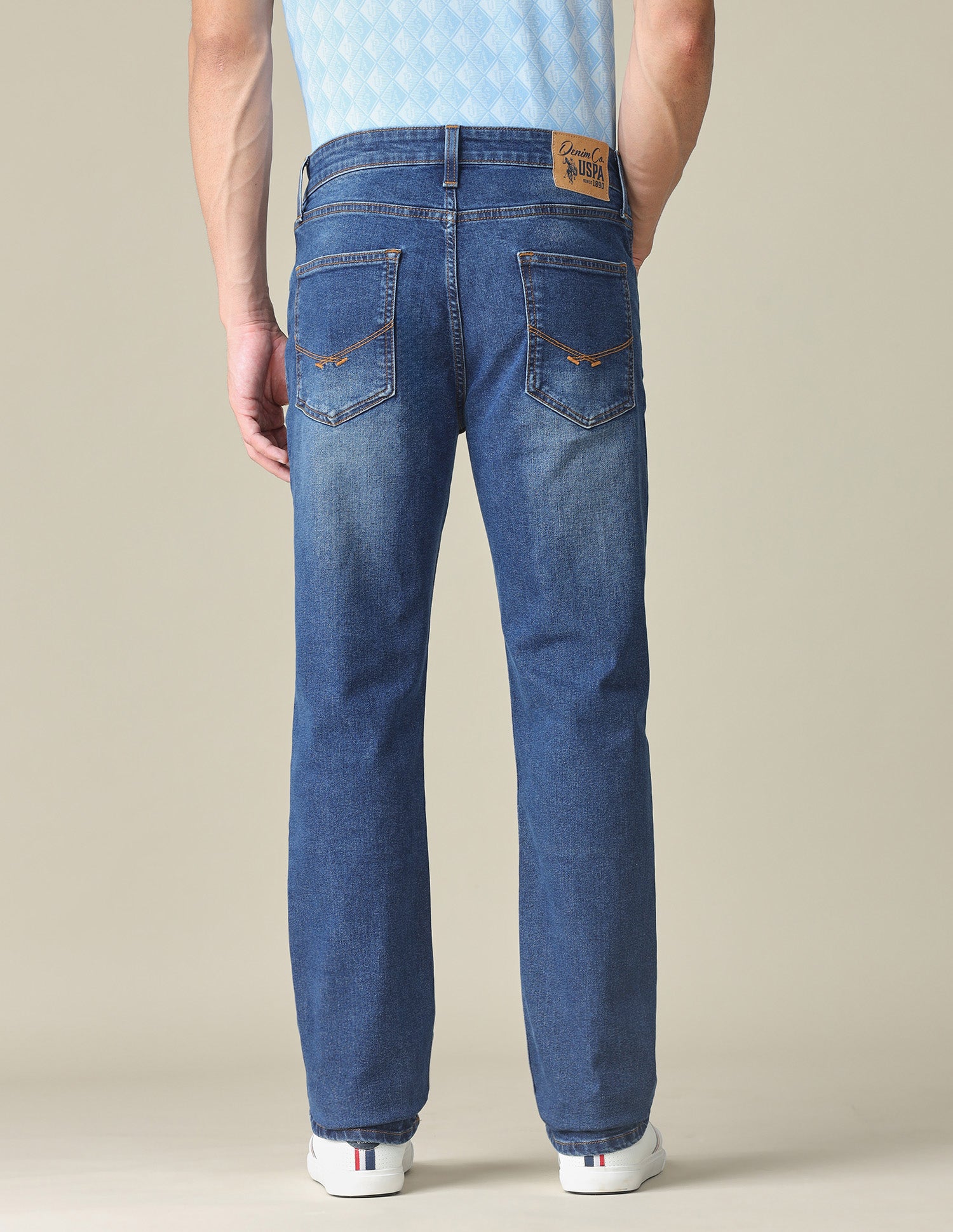 Harold Slim Straight Fit Blue Jeans Dark Indigo - U.S. POLO ASSN. | Large