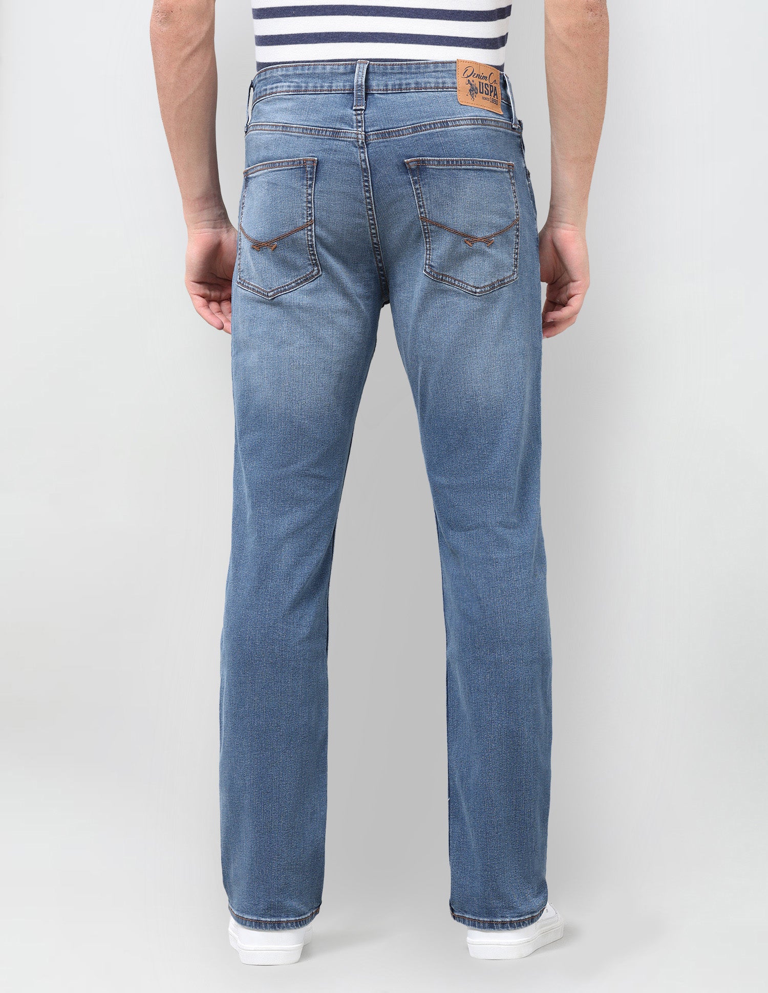 Harold Slim Straight Fit Blue Jeans Dark Indigo - U.S. Polo Assn. India | Large