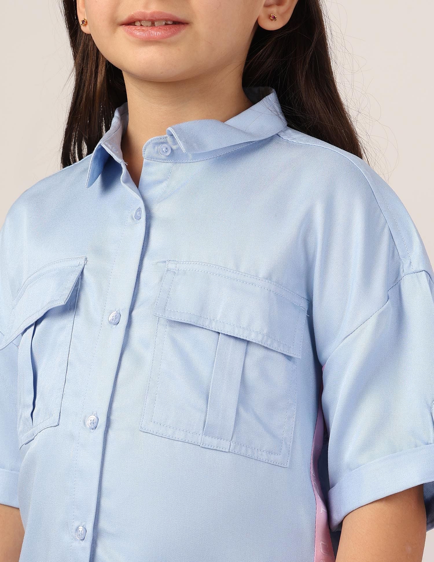 Girls Solid Top Light Blue - U.S. POLO ASSN. | Large