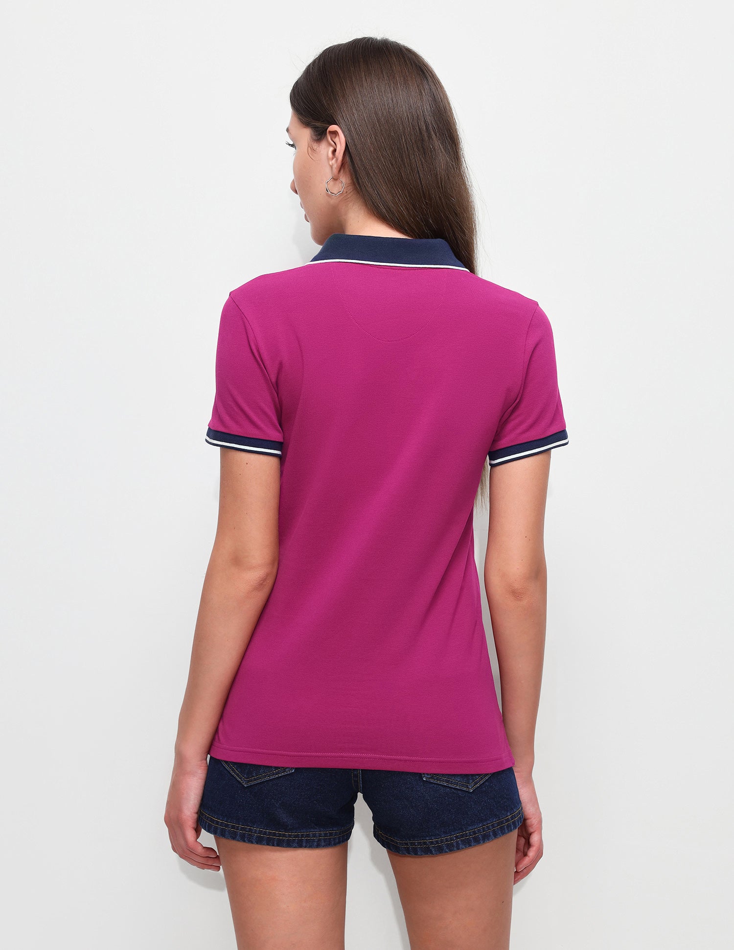 Solid Regular Fit Polo Shirt Purple - U.S. Polo Assn. India | Large