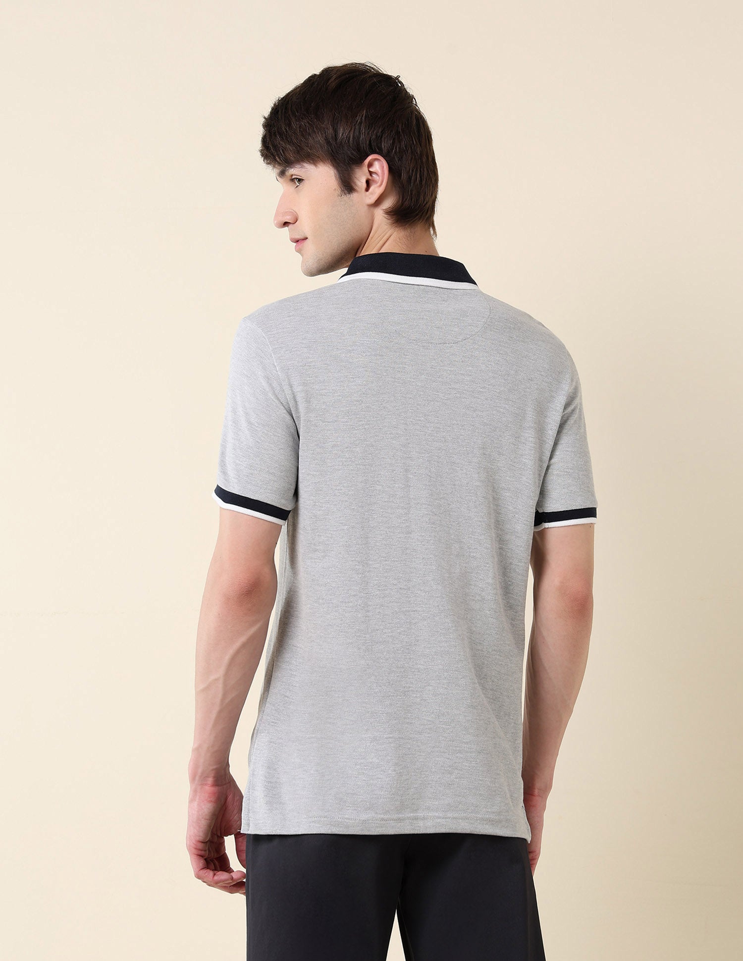 Slim Fit Classic Polo Shirt Light Grey - U.S. Polo Assn. India | Large