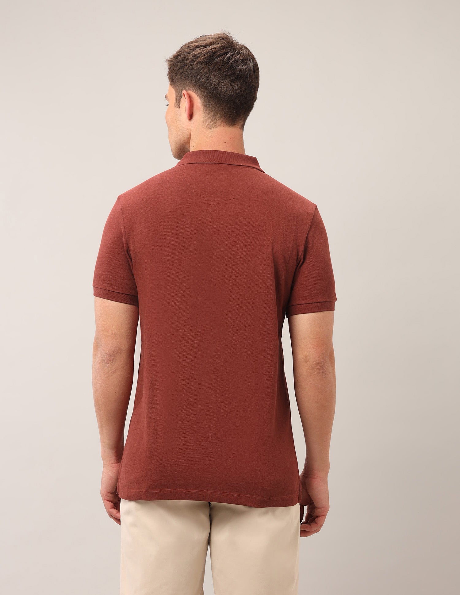 Graphic Outdoor Polo Shirt Rust - U.S. Polo Assn. India | Large
