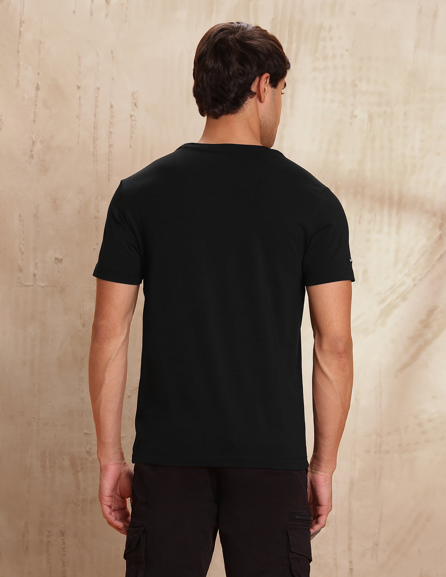 Brand Printed Regular Fit T-Shirt Black - U.S. POLO ASSN. | Large