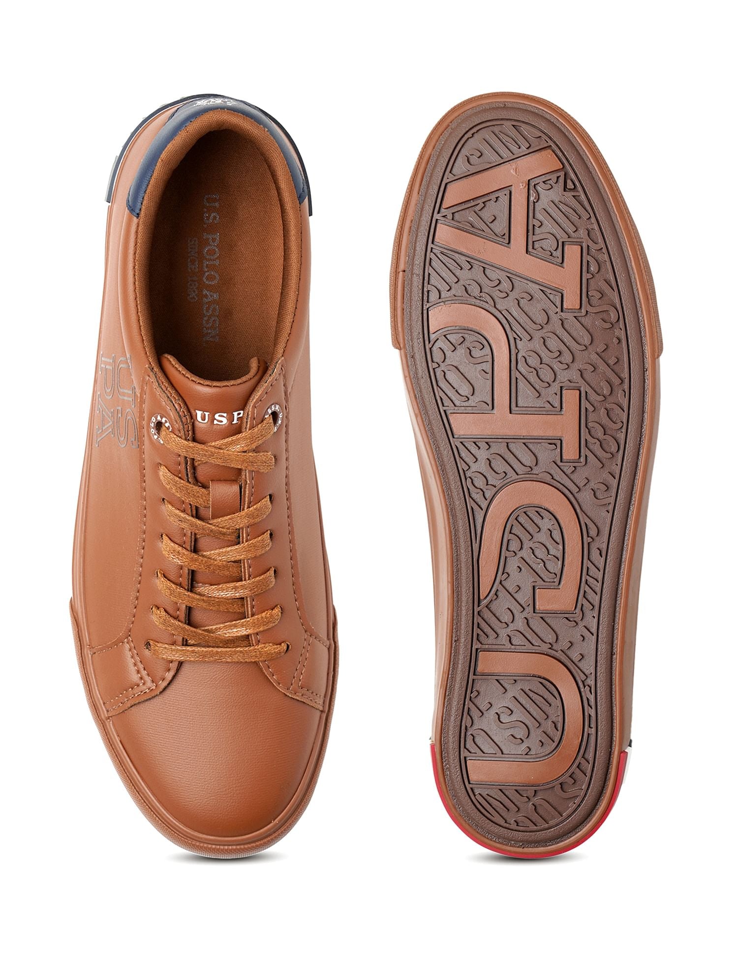 Men Lace Up Ramus Sneakers Tan - U.S. POLO ASSN. | Large