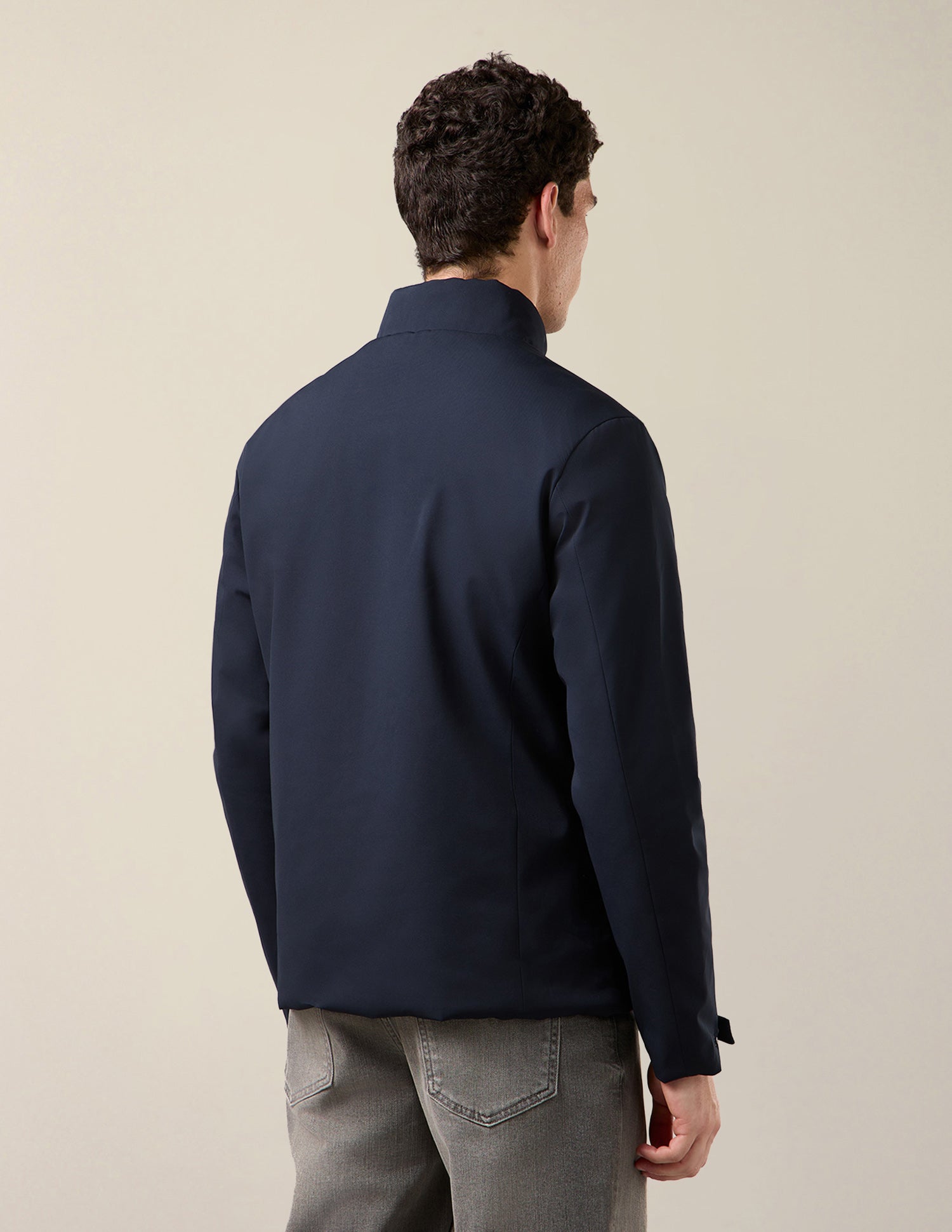 Solid Regular Fit Reversible Jacket Navy - U.S. Polo Assn. India | Large