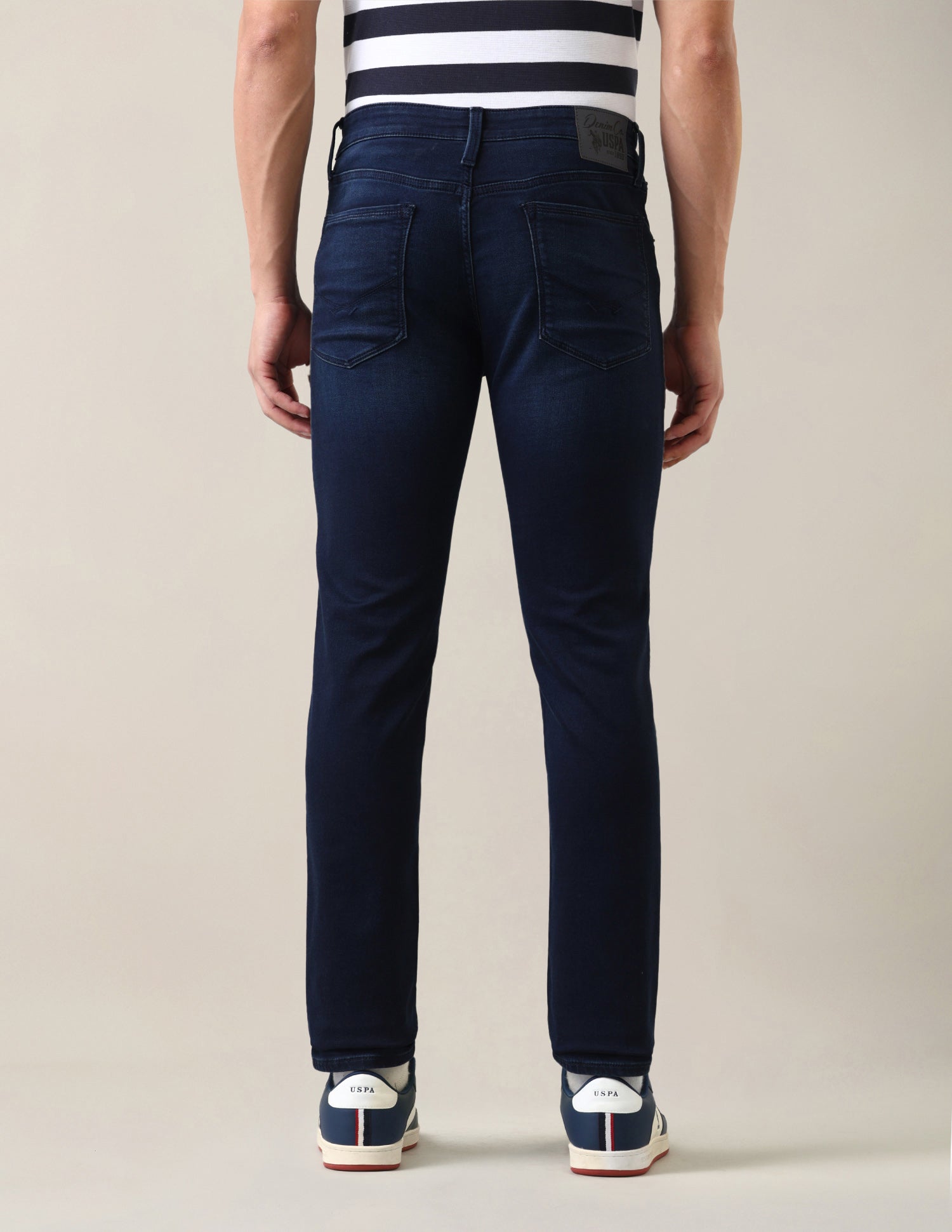 Regallo Skinny Fit Blue Jeans Dark Blue - U.S. Polo Assn. India | Large