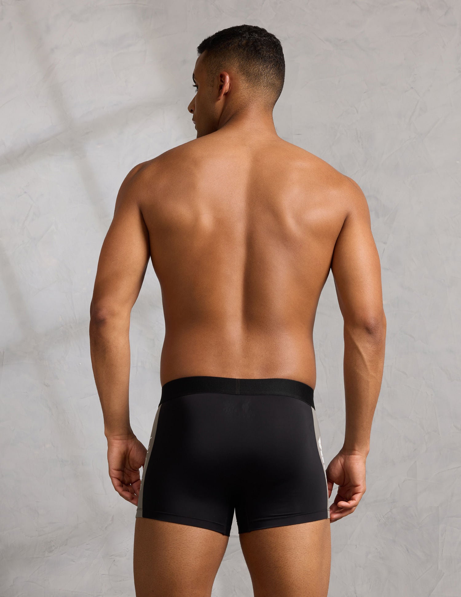 Micro Fibre High Stretch Performance Trunk Black and Grey - U.S. POLO ASSN. | Large