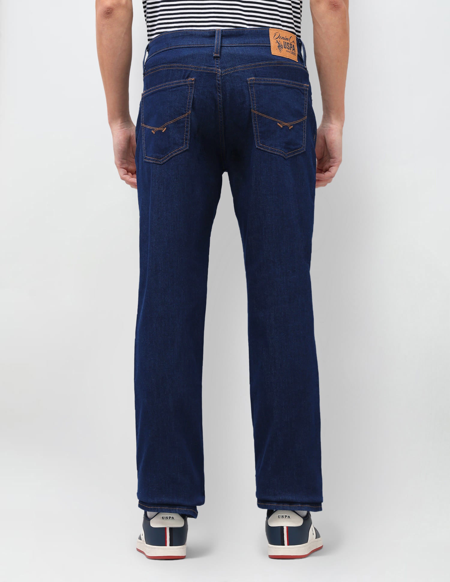 Solid Bootcut Jeans Blue - U.S. Polo Assn. India | Large