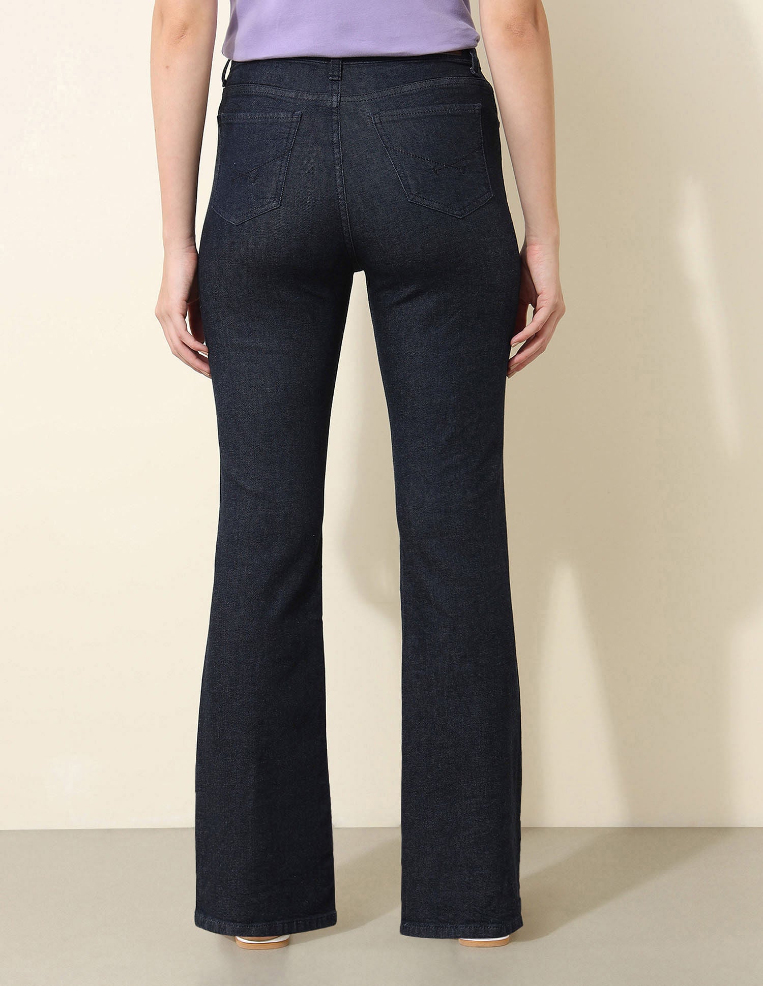 High Rise Comfort Stretch Bootcut Jeans Dark Indigo - U.S. Polo Assn. India | Large