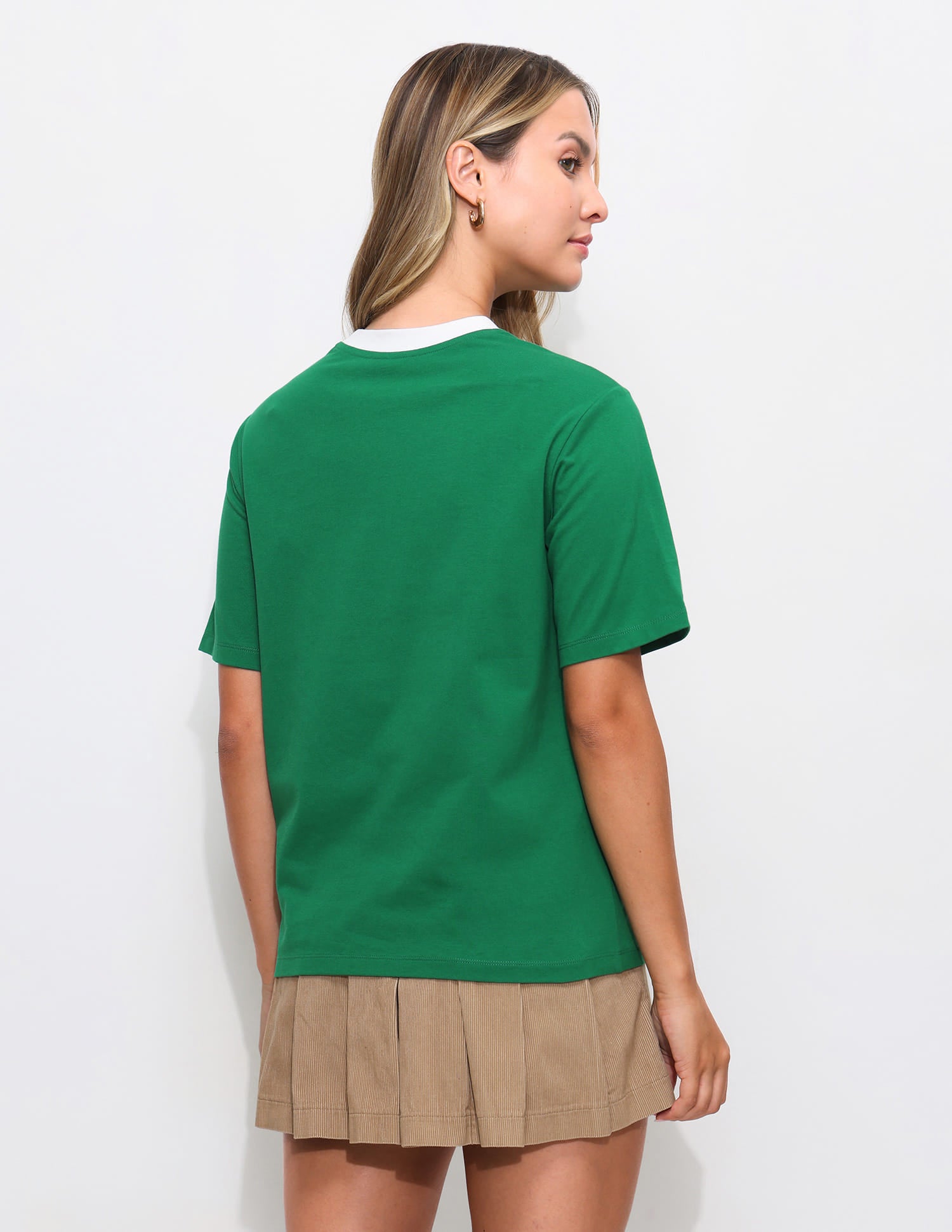 Graphic Printed Boxy T-shirt Green - U.S. Polo Assn. India | Large