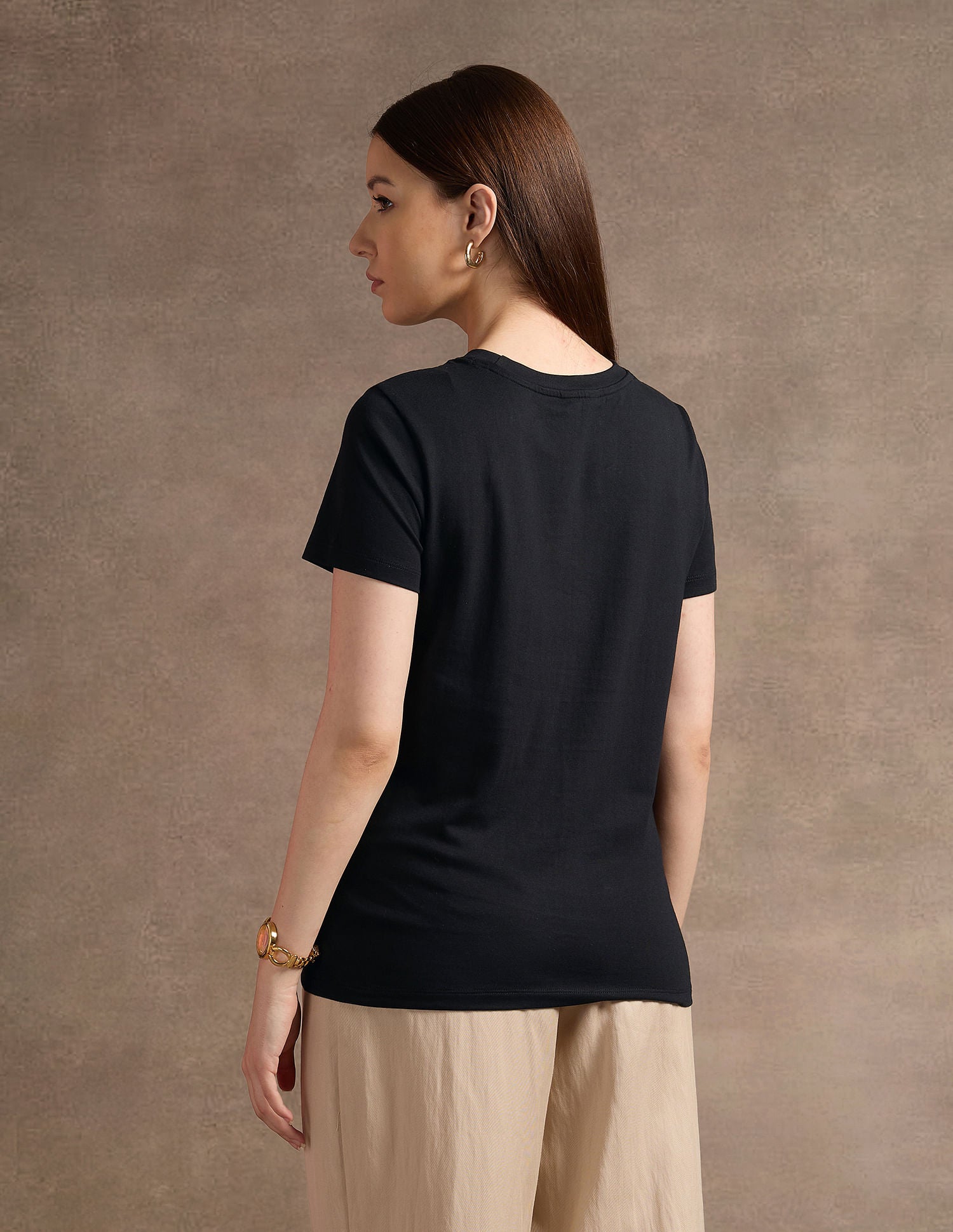 Brand Embroidered Regular Fit T-Shirt Black - U.S. POLO ASSN. | Large