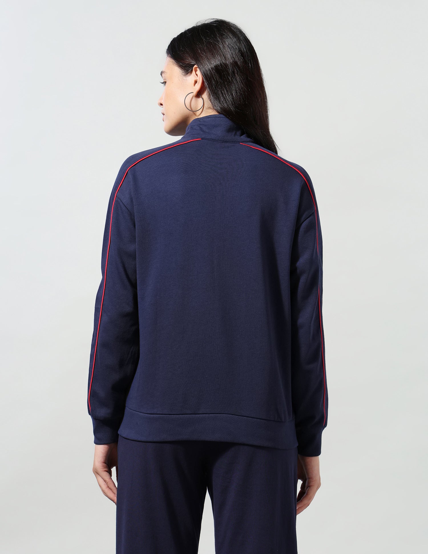 High Neck Zipper Jacket Navy - U.S. Polo Assn. India | Large