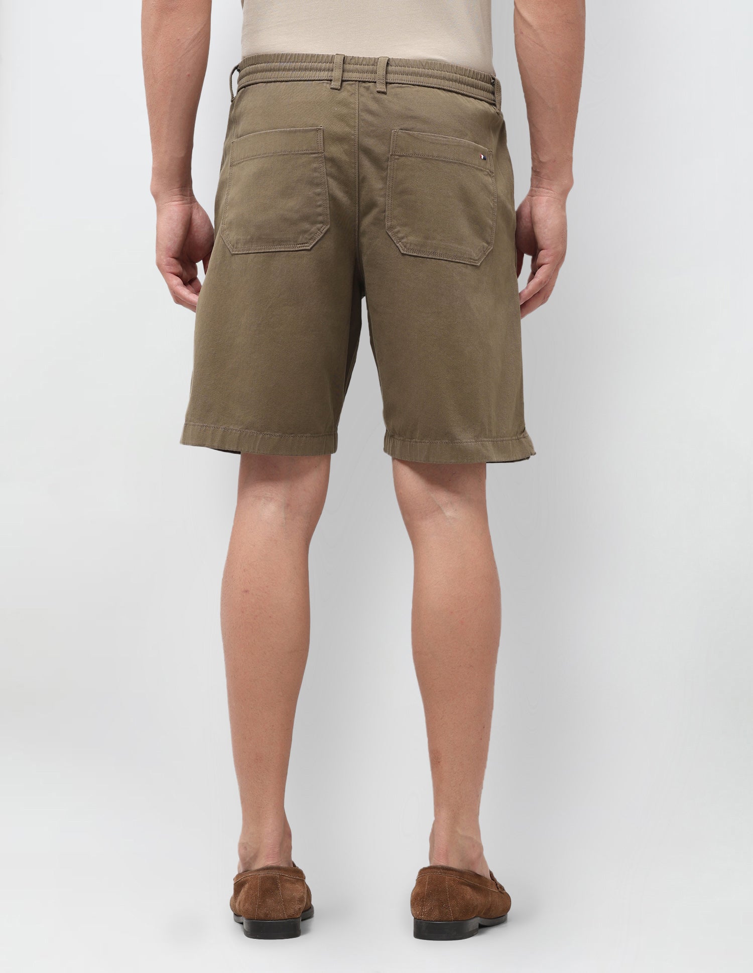 Slim Fit Twill Shorts Brown - U.S. Polo Assn. India | Large