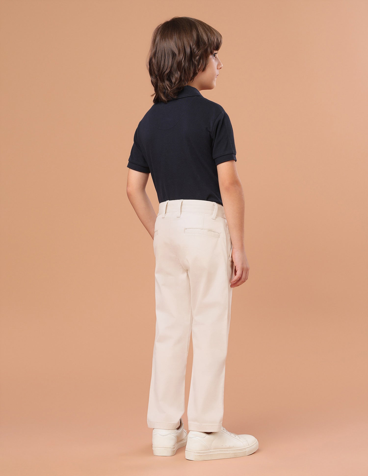 Twill Slim Fit Chinos Ivory - U.S. Polo Assn. India | Large