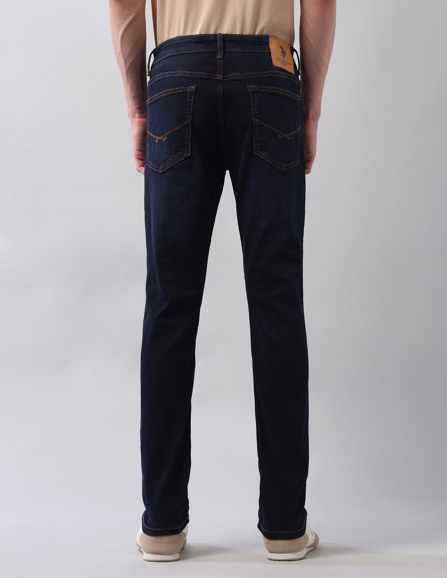 Brandon Slim Tapered Fit Blue Jeans Blue - U.S. POLO ASSN. | Large