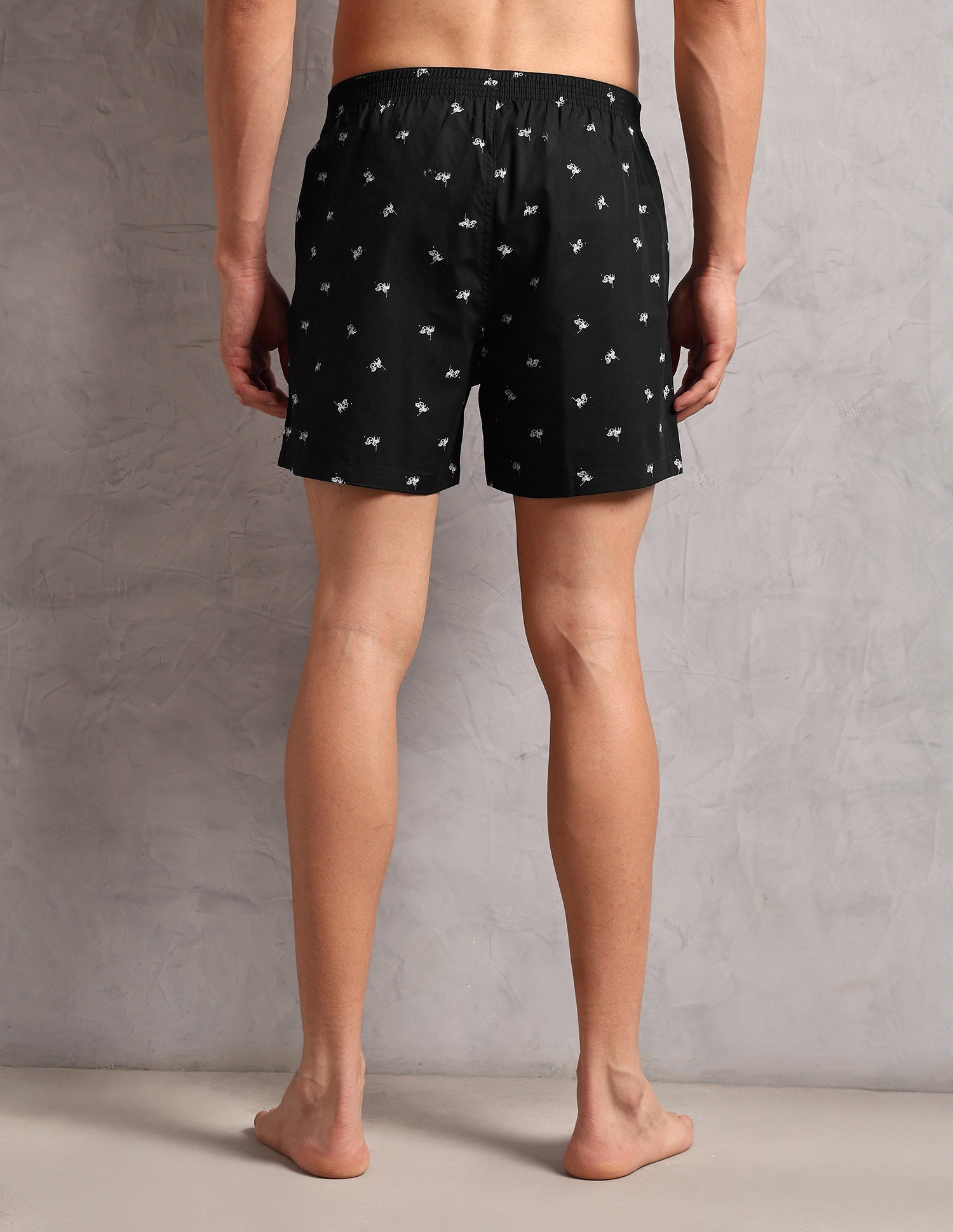 Pure Cotton Printed OEX11 Boxers - Pack Of 1 Black - U.S. POLO ASSN. | Large