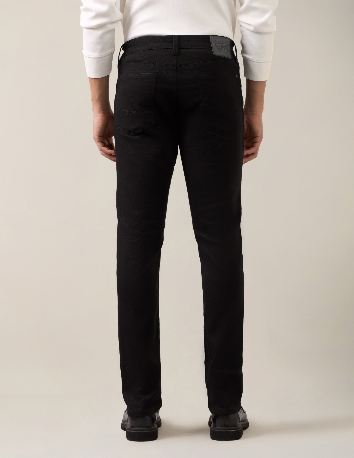 Brandon Slim-Tapered Fit Black Jeans Black - U.S. Polo Assn. India | Large