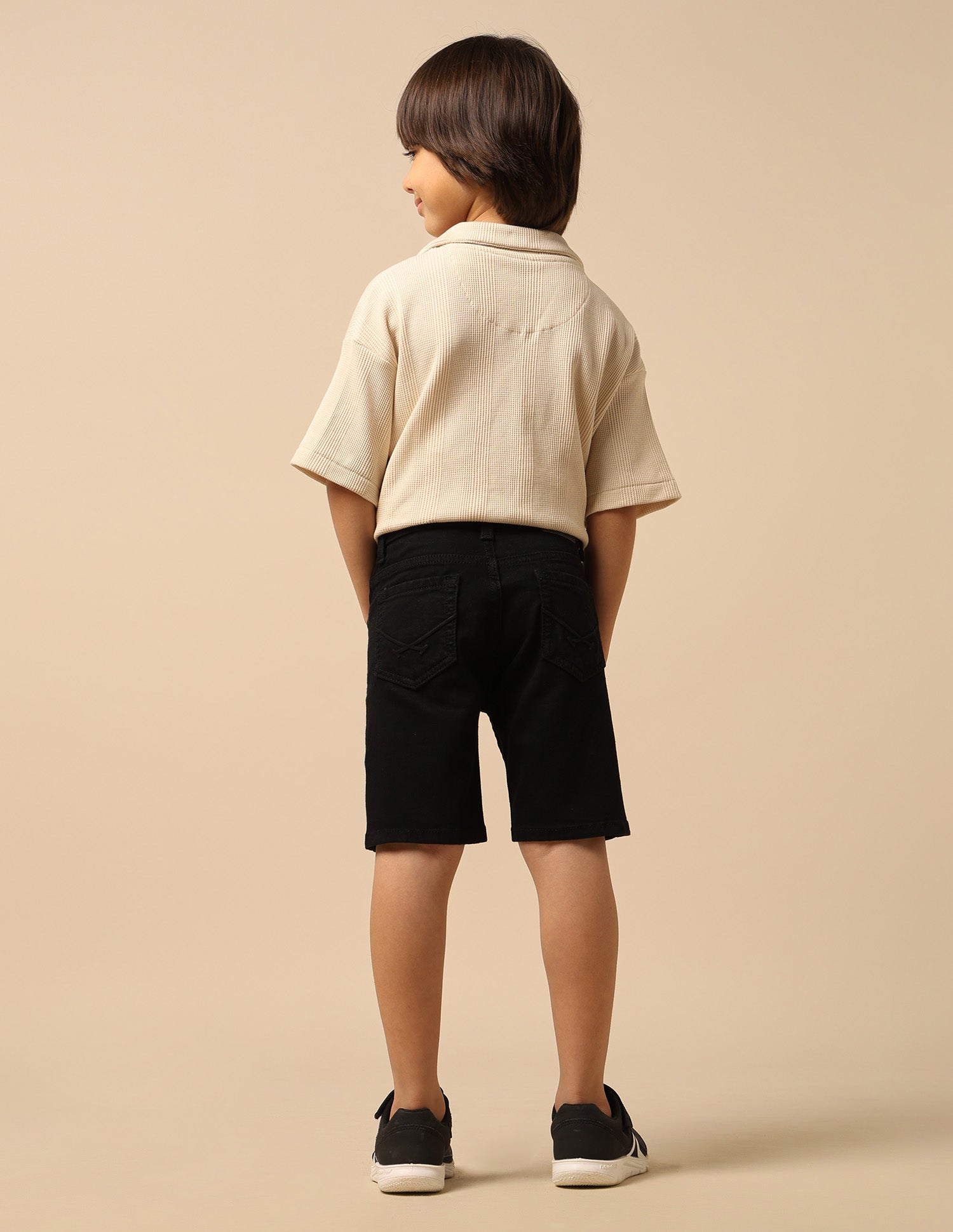 Boys Relaxed Fit Mid Rise Shorts Black - U.S. POLO ASSN. | Large