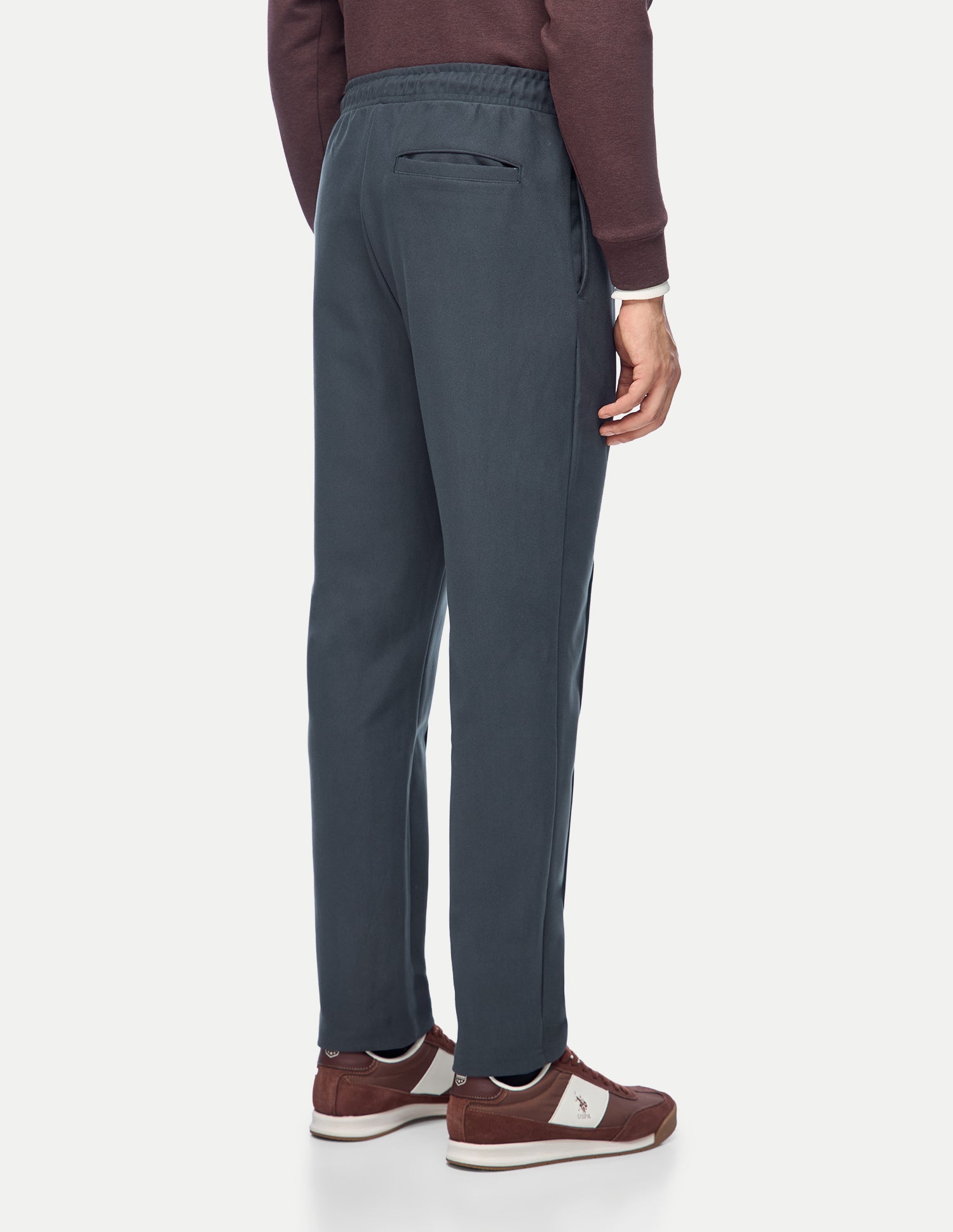 Mid Rise Regular Fit Track Pants Dark Grey - U.S. Polo Assn. India | Large