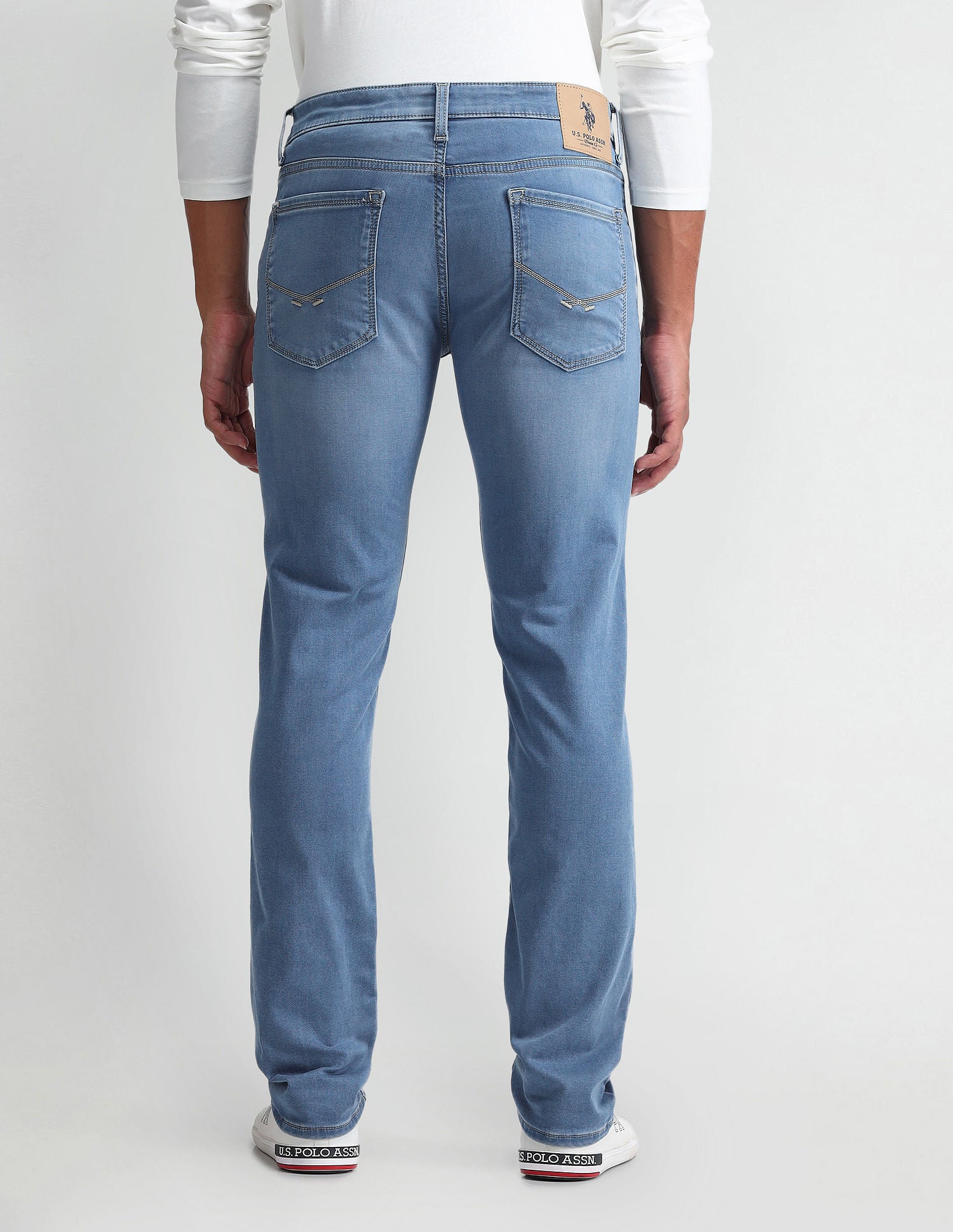 Regallo Skinny Fit Light Wash Jeans Blue - U.S. Polo Assn. India | Large