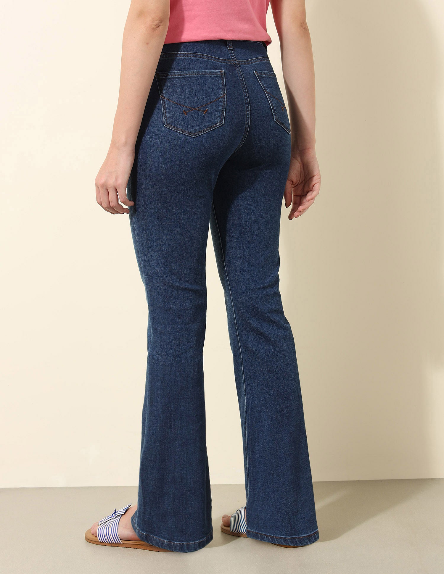 High Rise Bootcut Jeans Blue - U.S. Polo Assn. India | Large