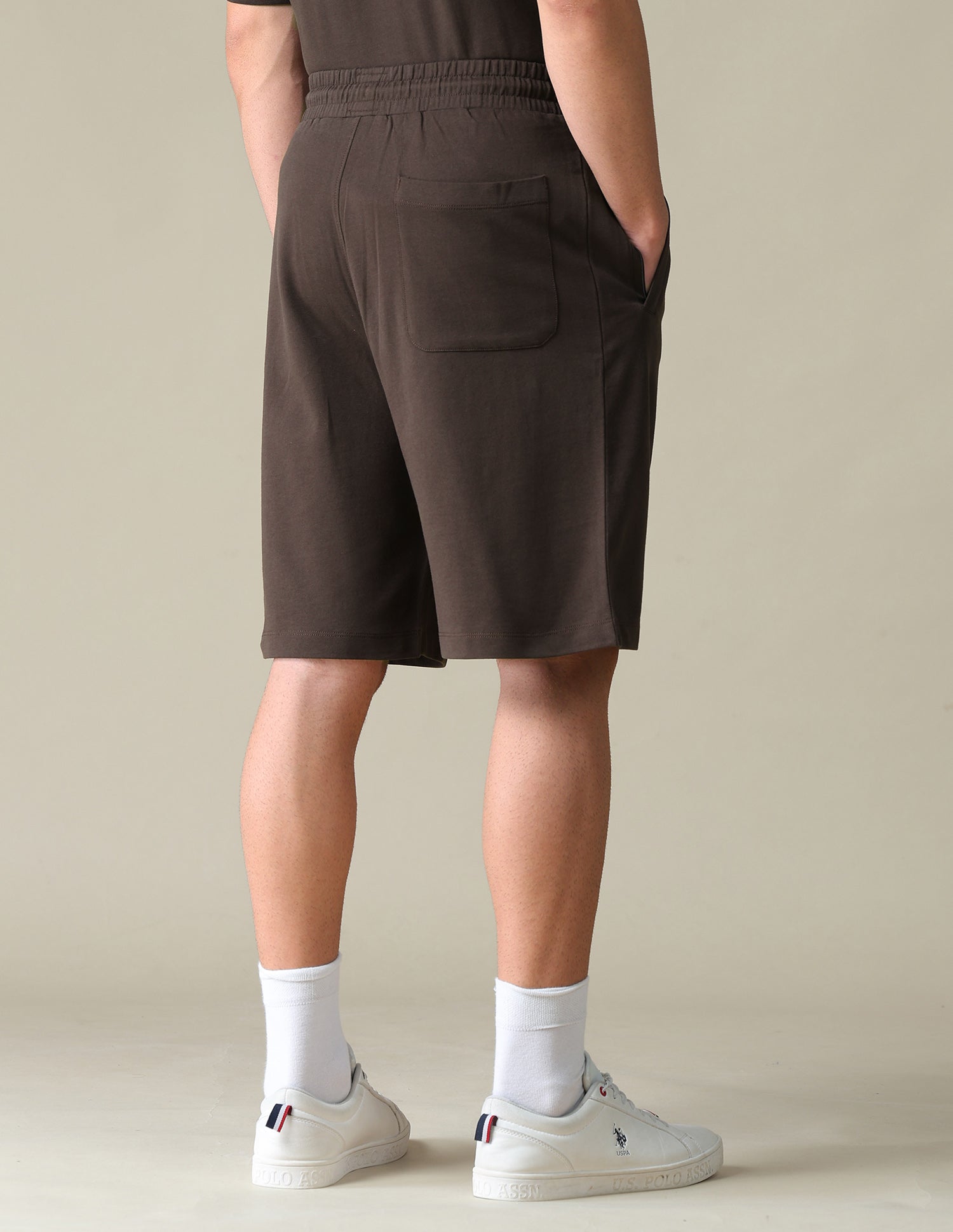 Regular Fit Knitted Shorts Purple - U.S. Polo Assn. India | Large
