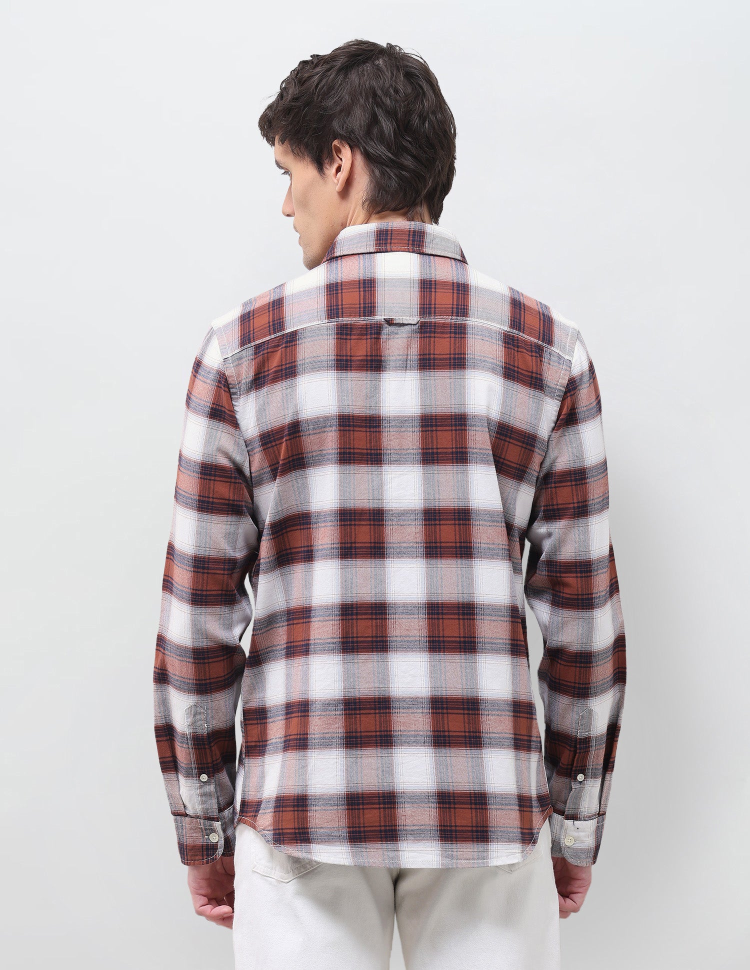Twill Plaid Checked Shirt Rust - U.S. Polo Assn. India | Large