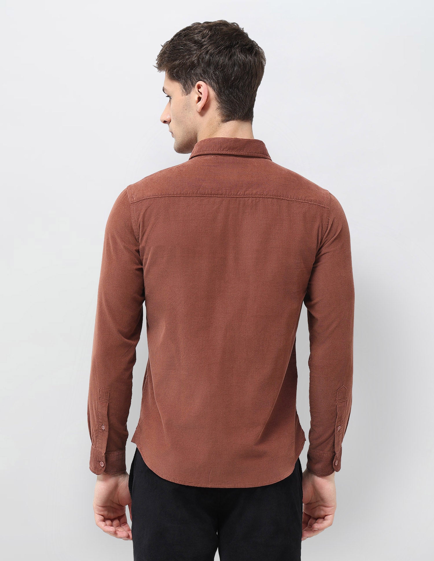 Corduroy Regular Fit Shirt Rust - U.S. POLO ASSN. | Large