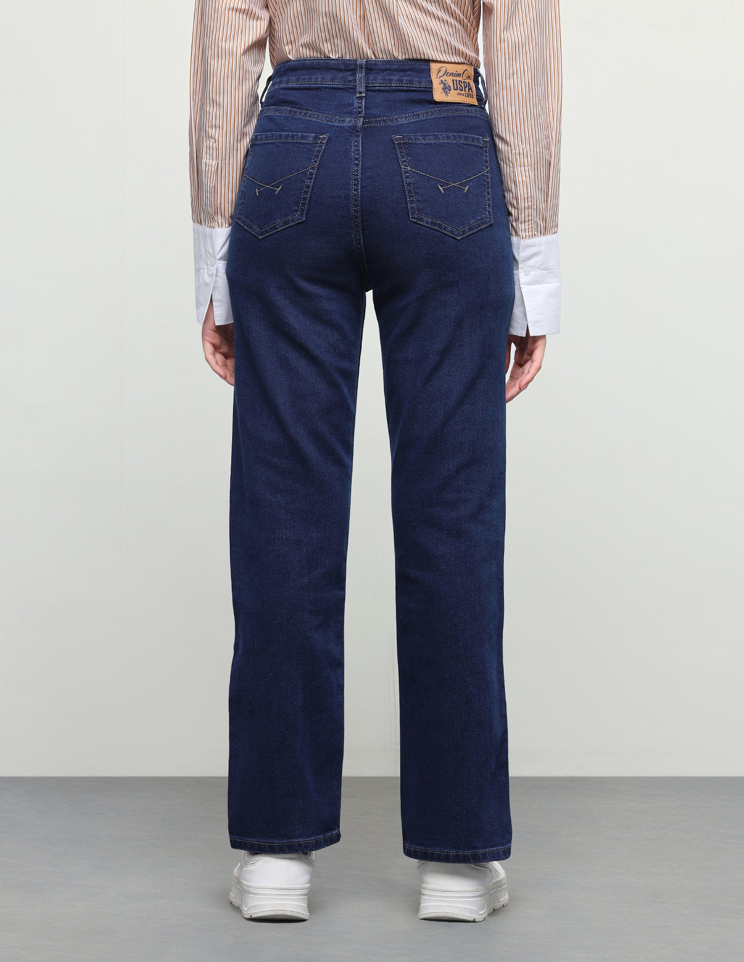 Straight Fit Blue Jeans Blue - U.S. Polo Assn. India | Large