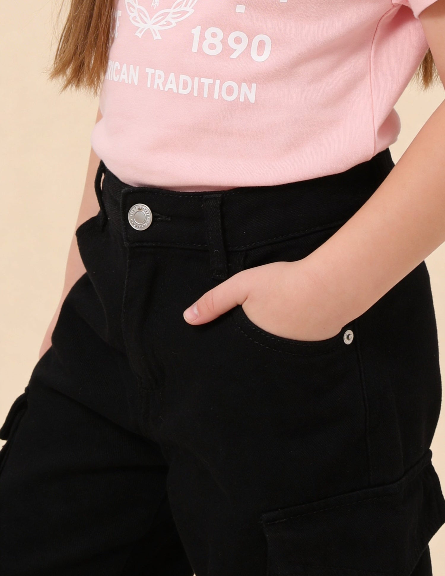 Baggy Fit Mid Rise Jeans Black - U.S. Polo Assn. India | Large