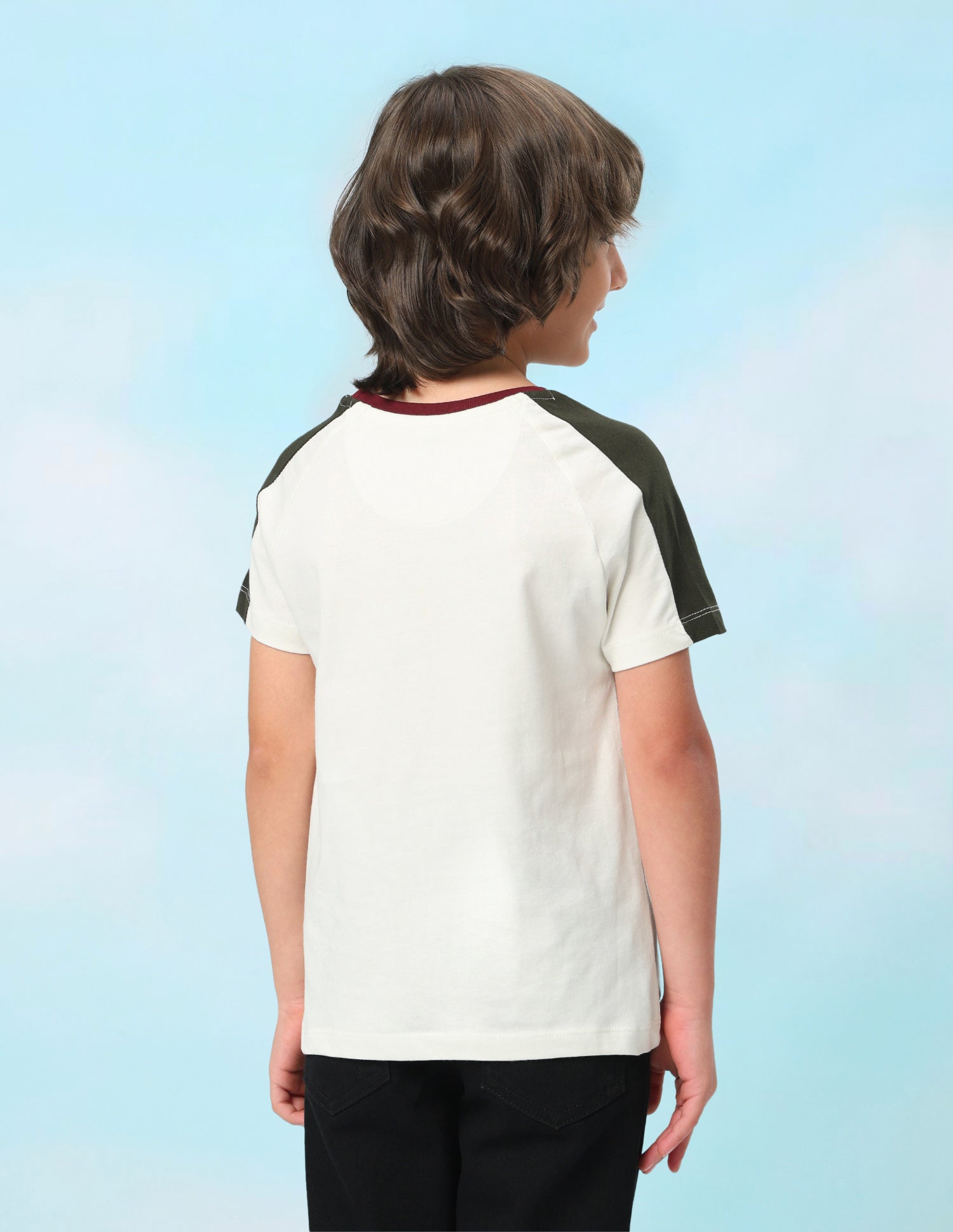 Solid Regular Fit T-Shirt Off White - U.S. Polo Assn. India | Large