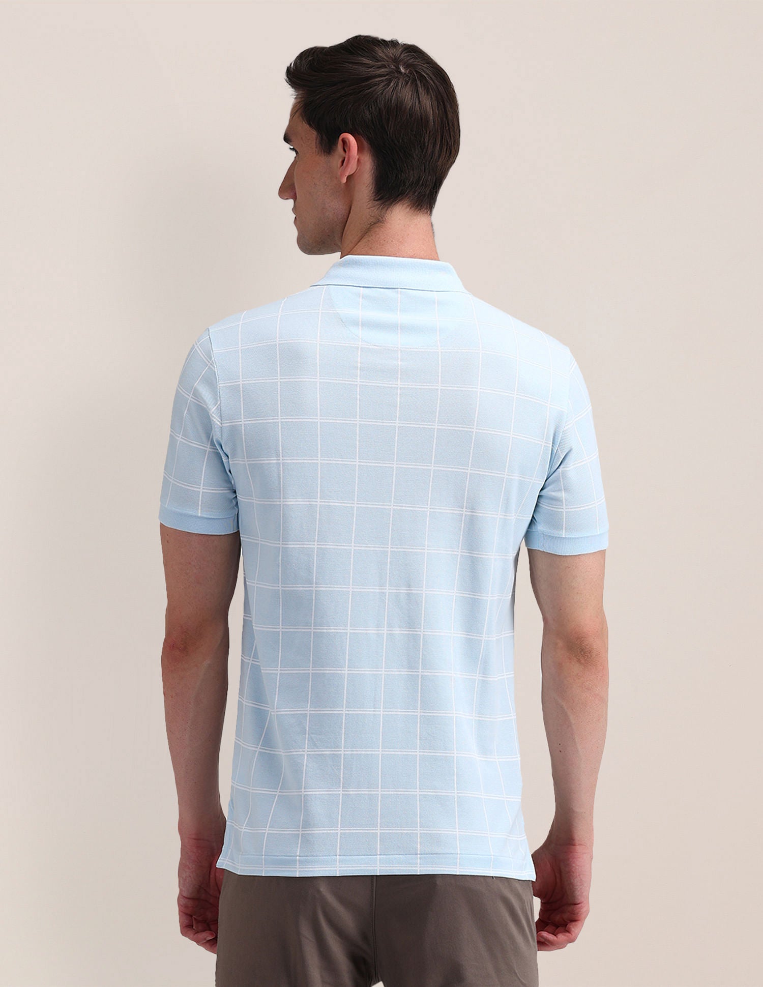 Slim Fit Printed Polo Shirt Blue - U.S. Polo Assn. India | Large