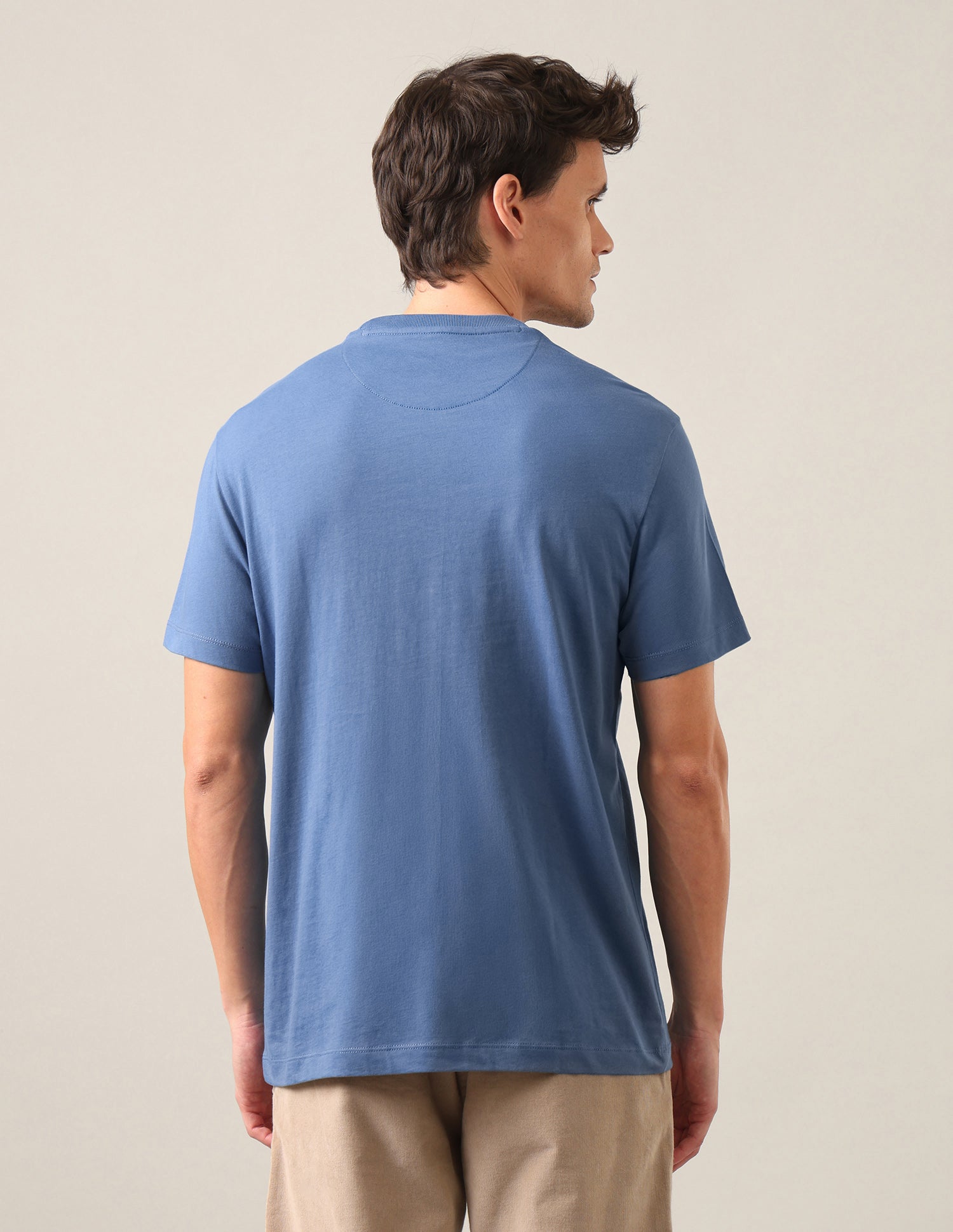 Brand Printed Regular Fit T-Shirt Dark Blue - U.S. Polo Assn. India | Large