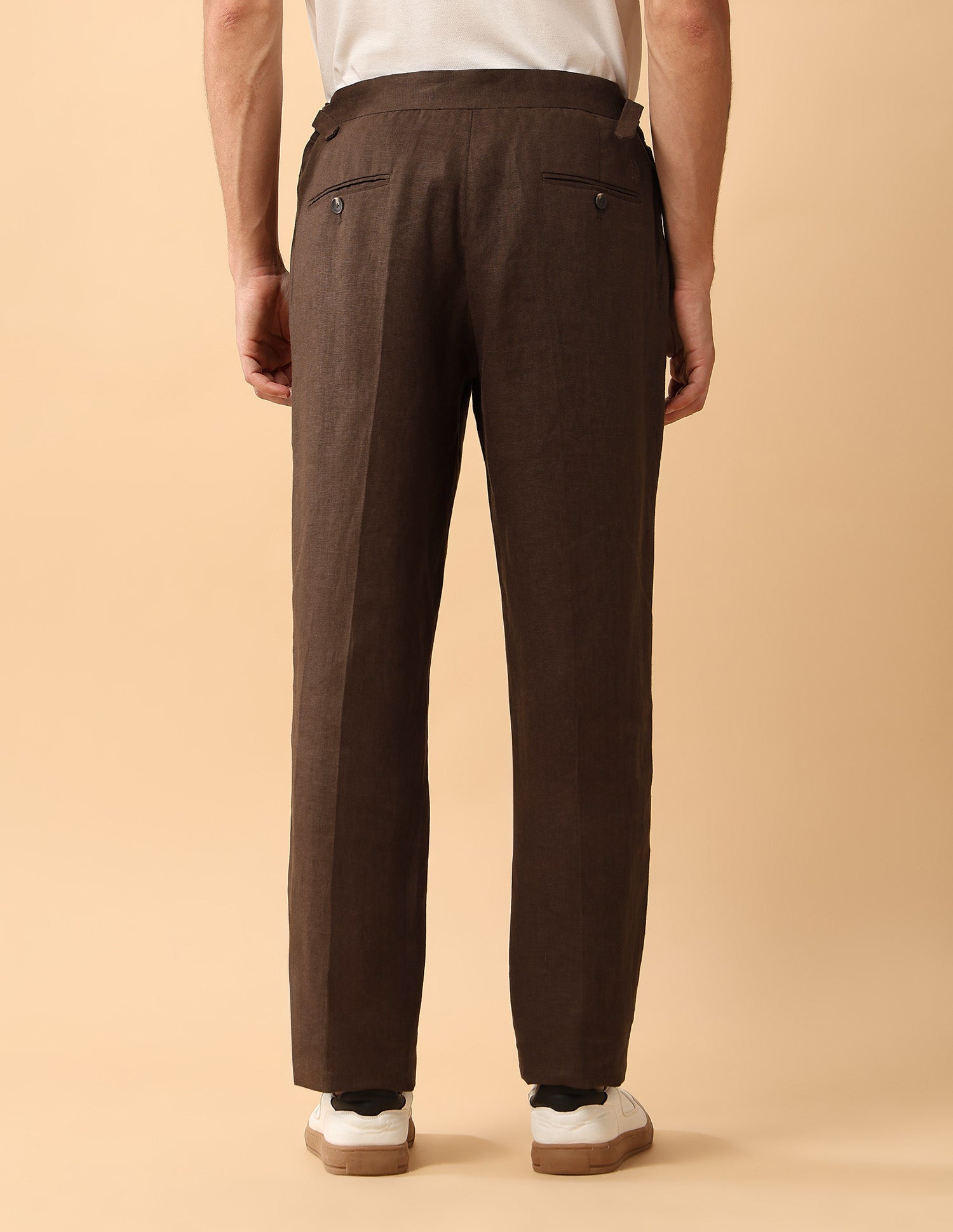 Pacho X High Rise Riley Straight Fit Trouser Coffee - U.S. Polo Assn. India | Large