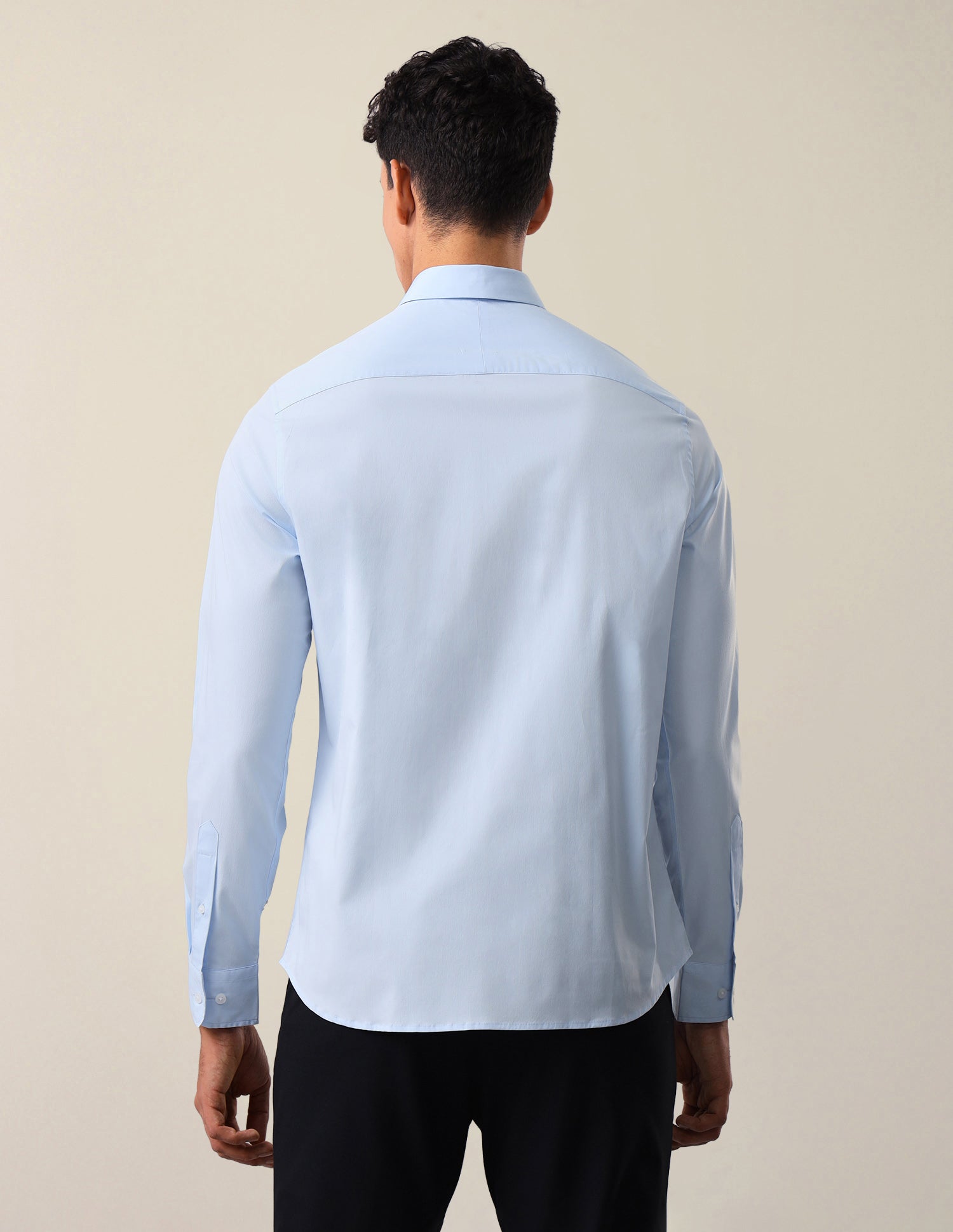 Solid Tailored Fit Shirt Light Blue - U.S. Polo Assn. India | Large